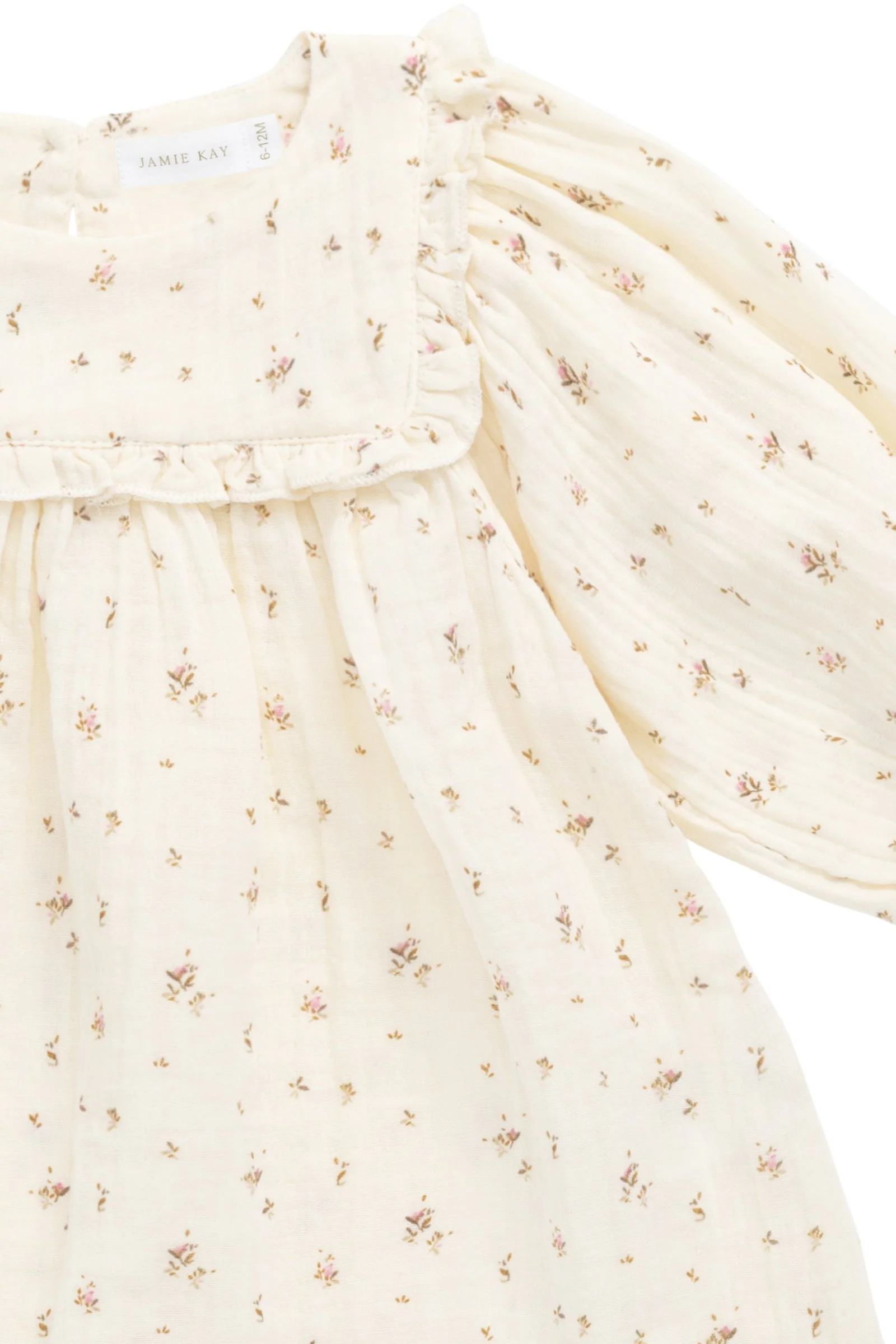 Organic Cotton Muslin Amira Dress - Dina Antique - Image 10