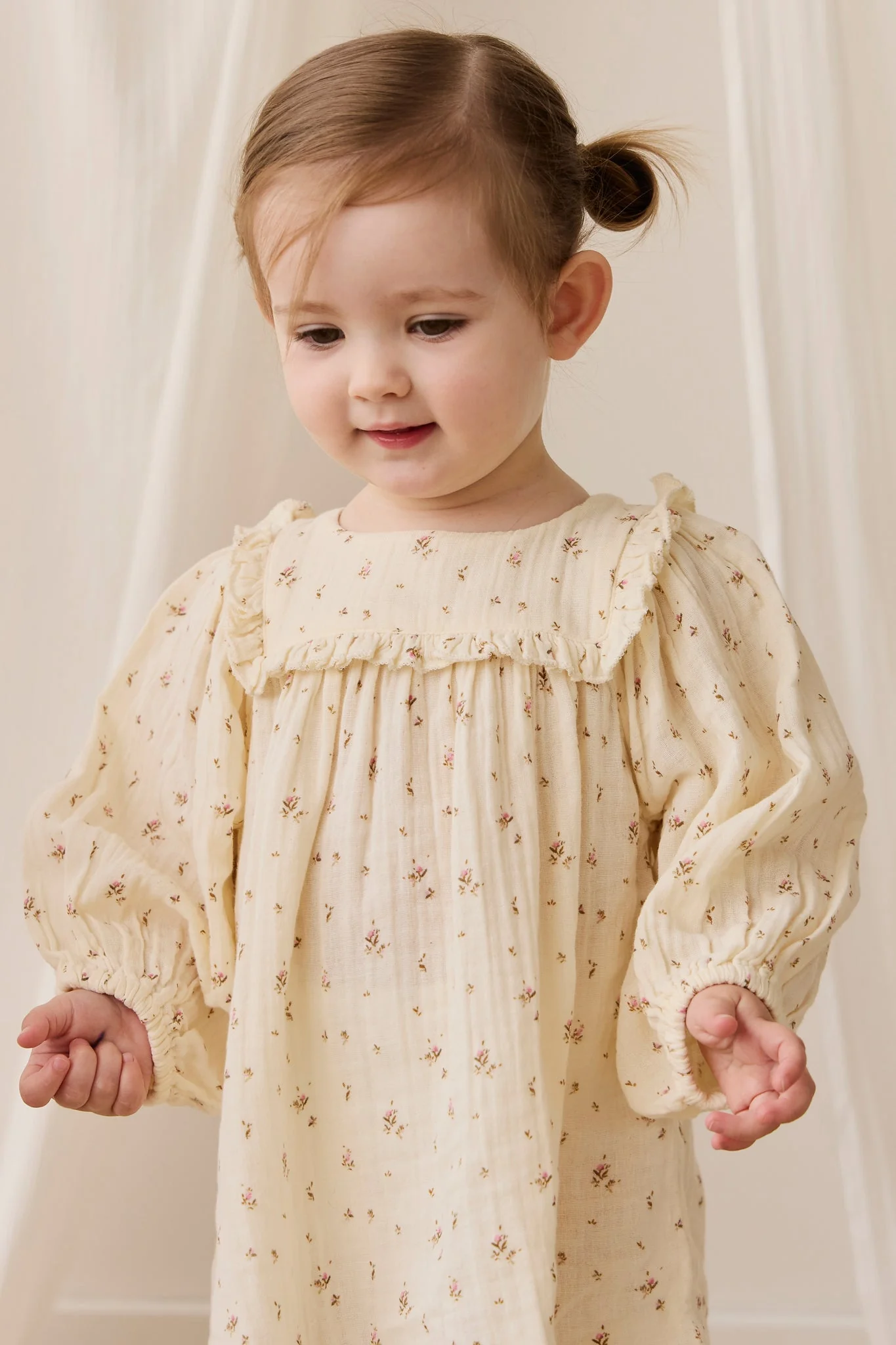 Organic Cotton Muslin Amira Dress - Dina Antique - Image 3