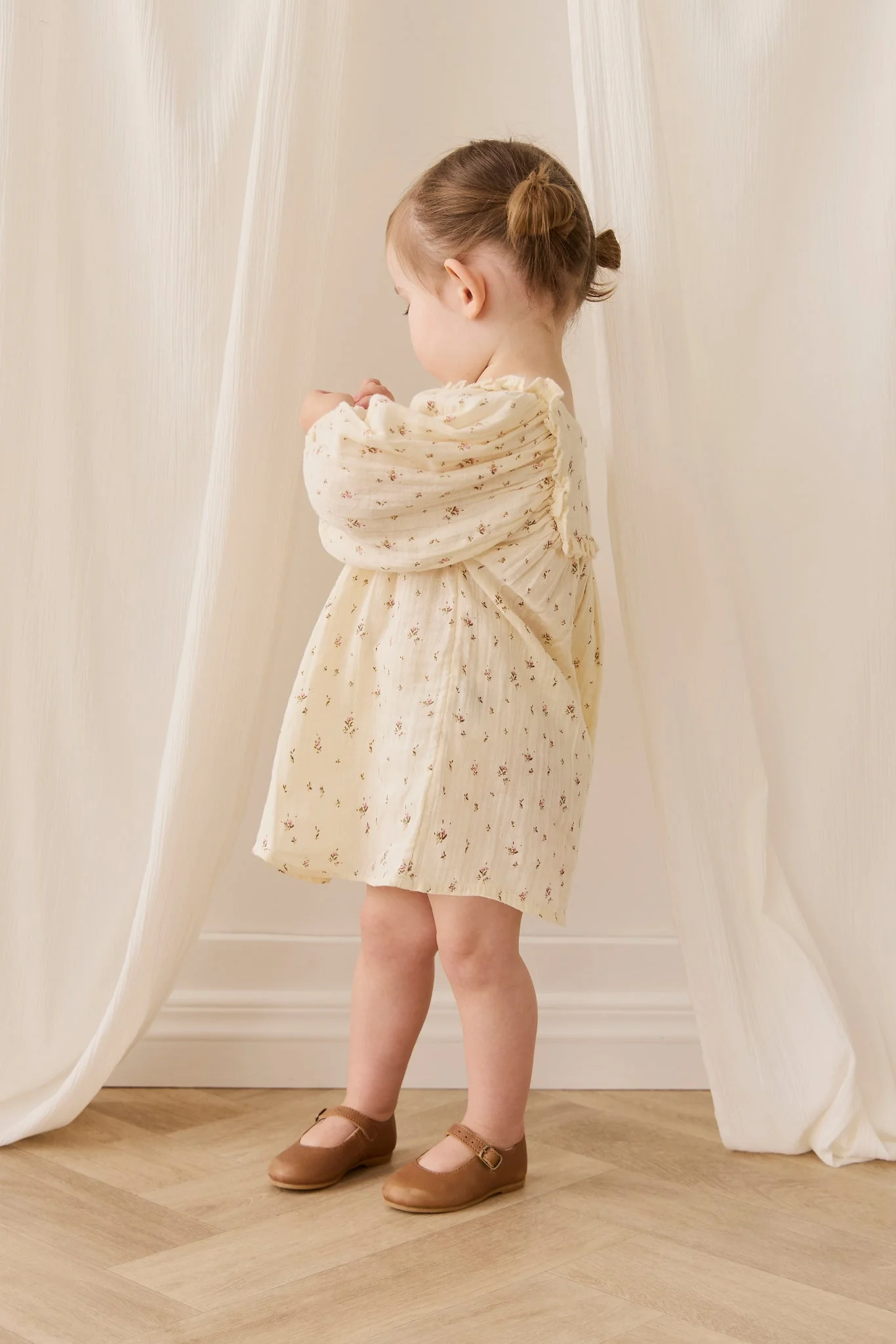 Organic Cotton Muslin Amira Dress - Dina Antique - Image 5