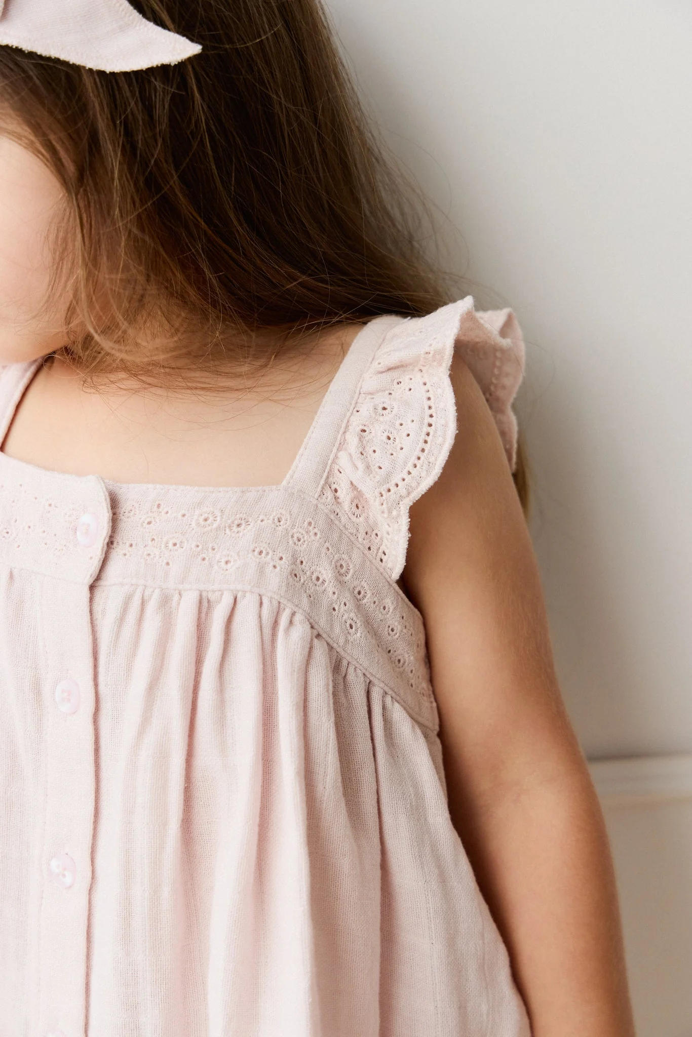 Organic Cotton Muslin Anja Top - Pale Lilac - Image 6