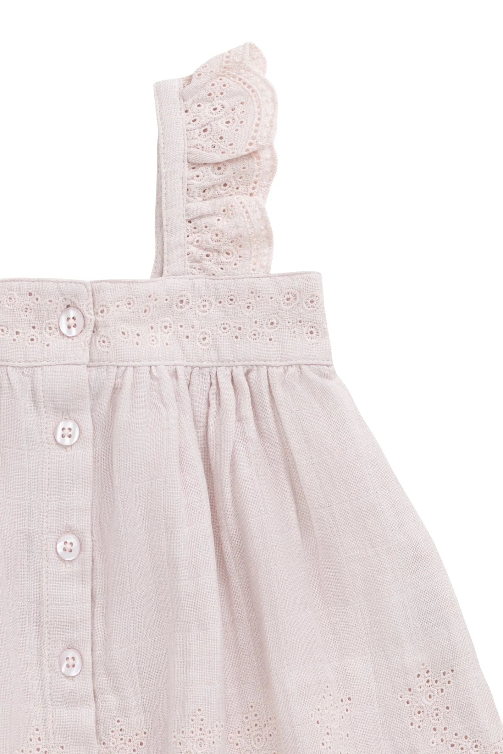 Organic Cotton Muslin Anja Top - Pale Lilac - Image 7