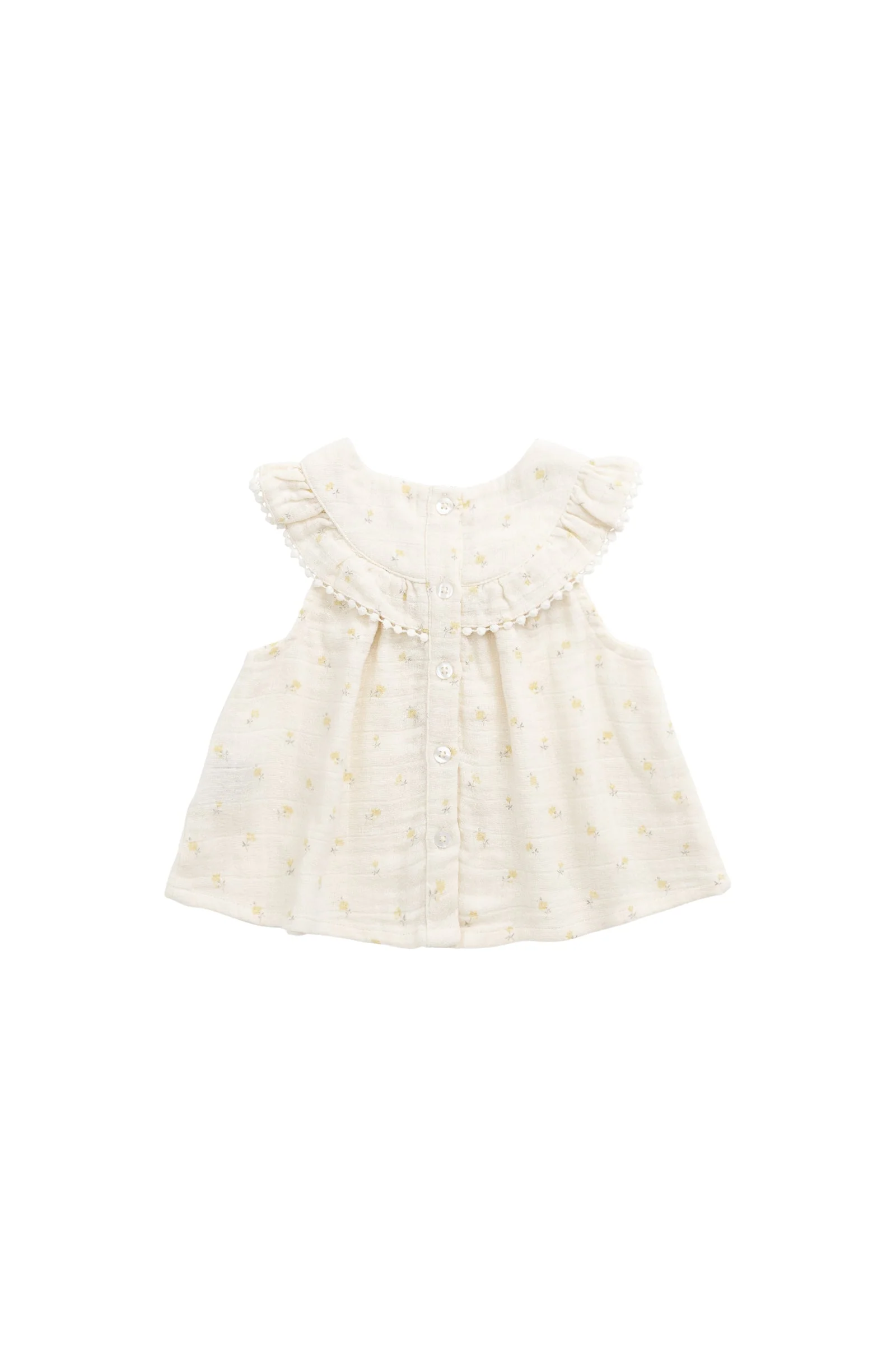 Organic Cotton Muslin Annalise Top - Vintage Ditsy - Image 3
