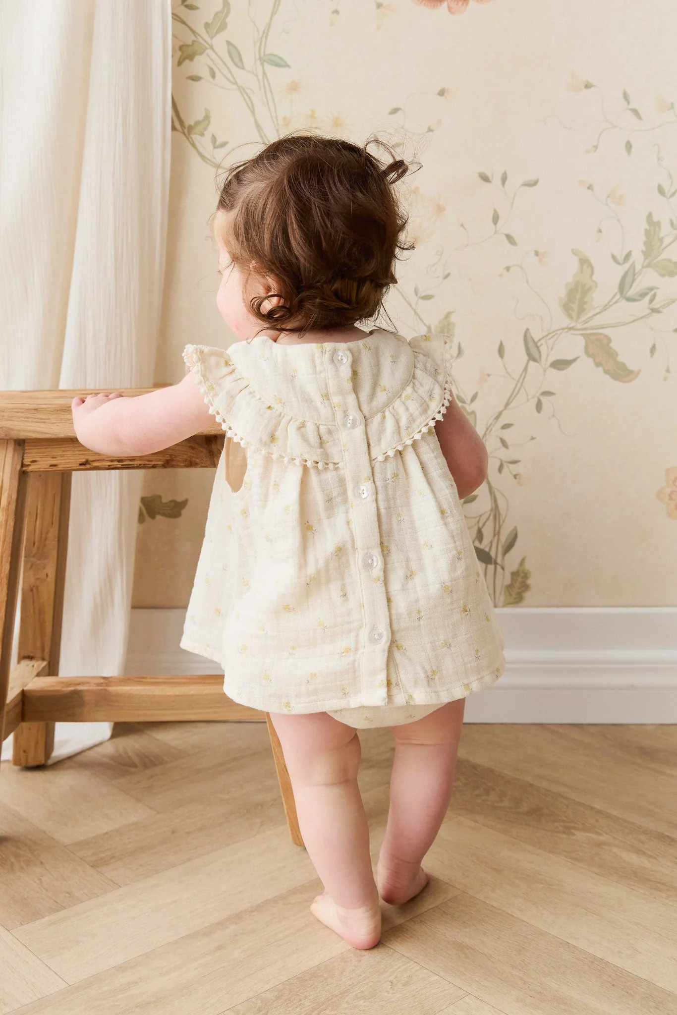 Organic Cotton Muslin Annalise Top - Vintage Ditsy - Image 7