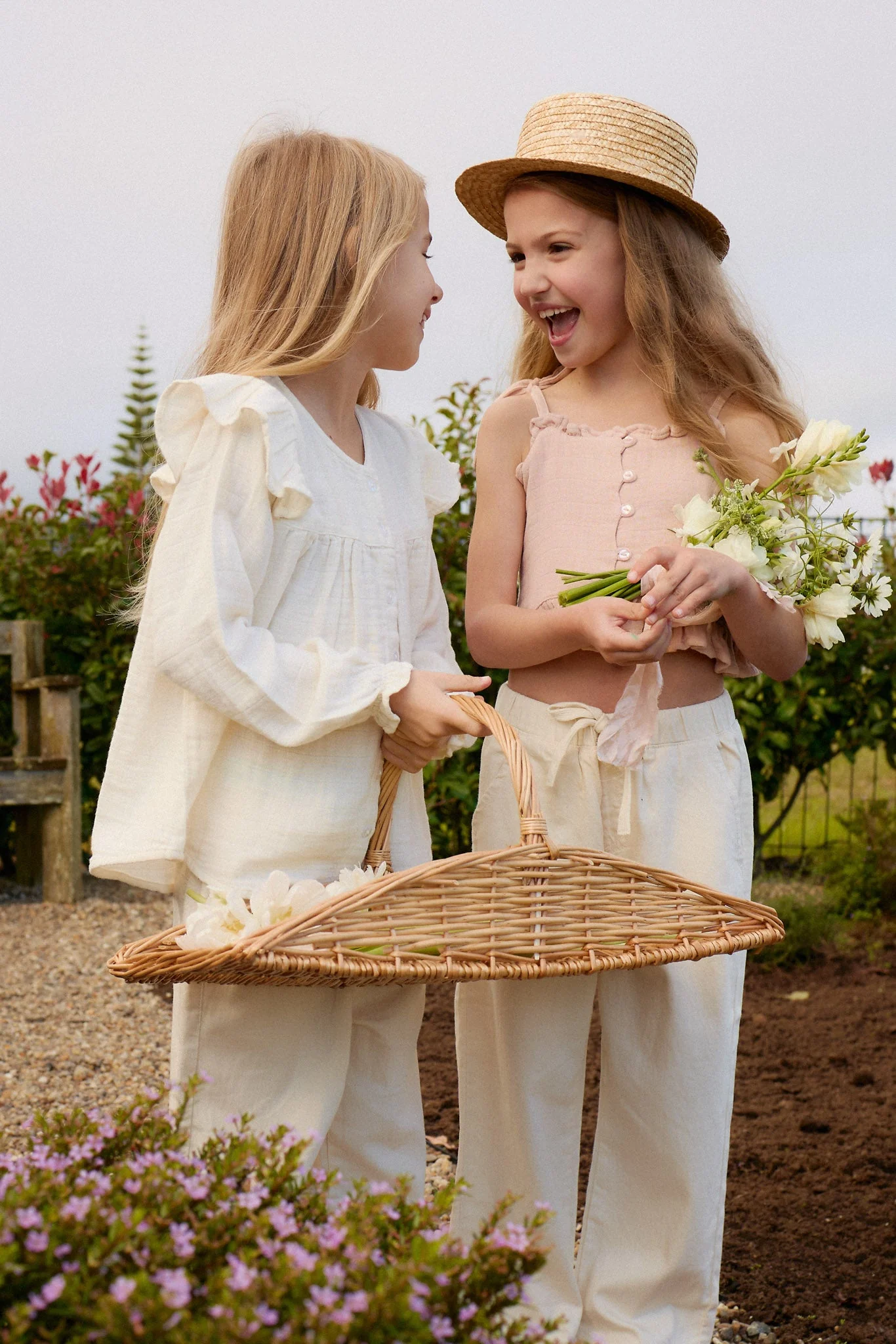 Organic Cotton Muslin Ava Blouse - Parchment - Image 3
