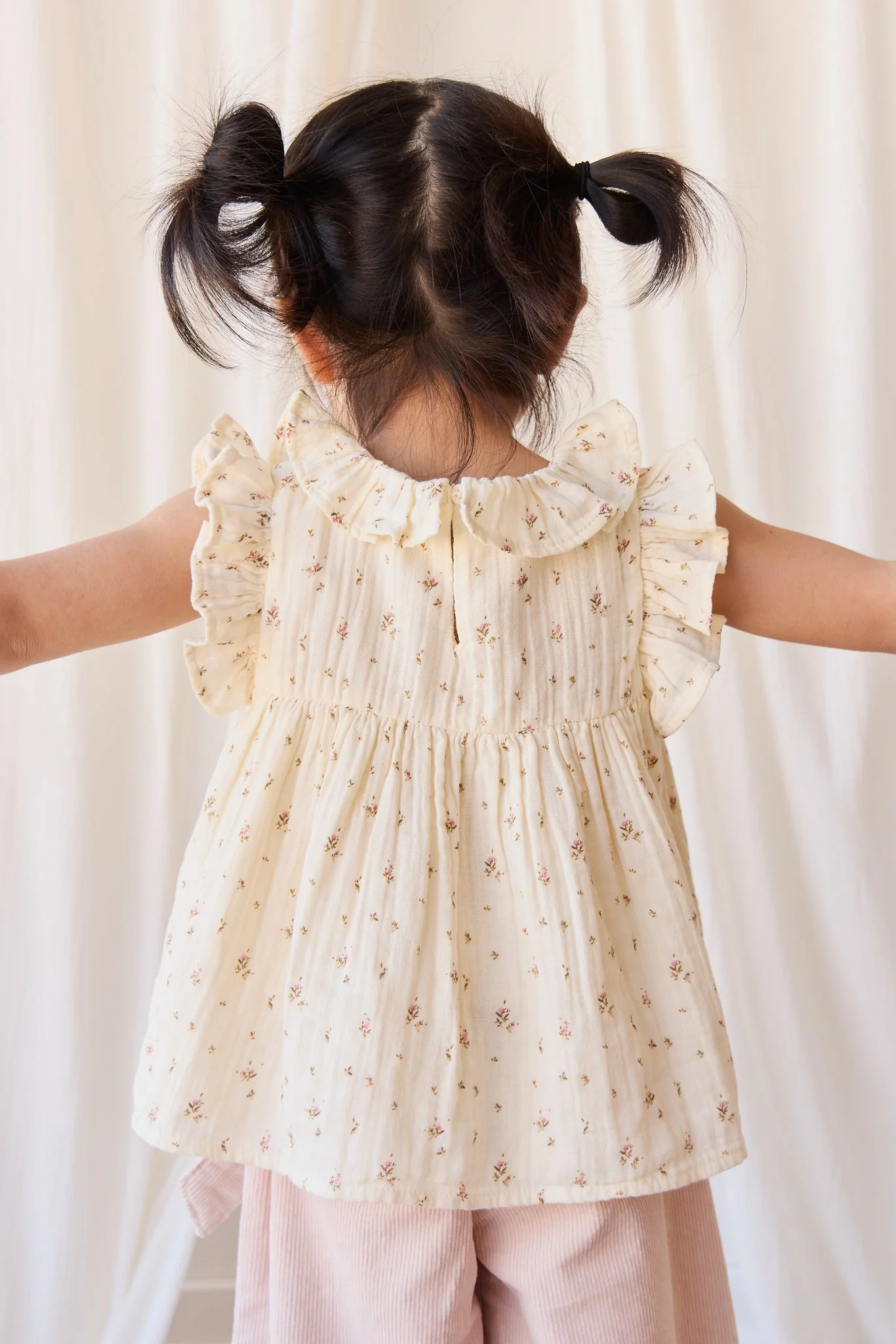 Organic Cotton Muslin Banks Blouse - Dina Antique - Image 12
