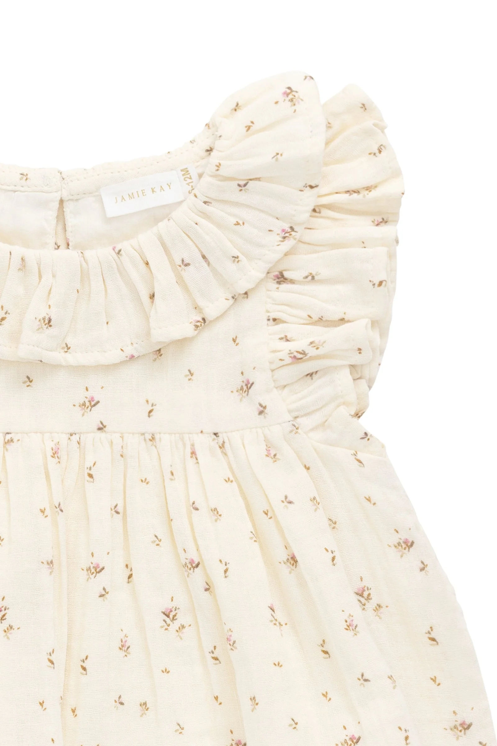Organic Cotton Muslin Banks Blouse - Dina Antique - Image 13