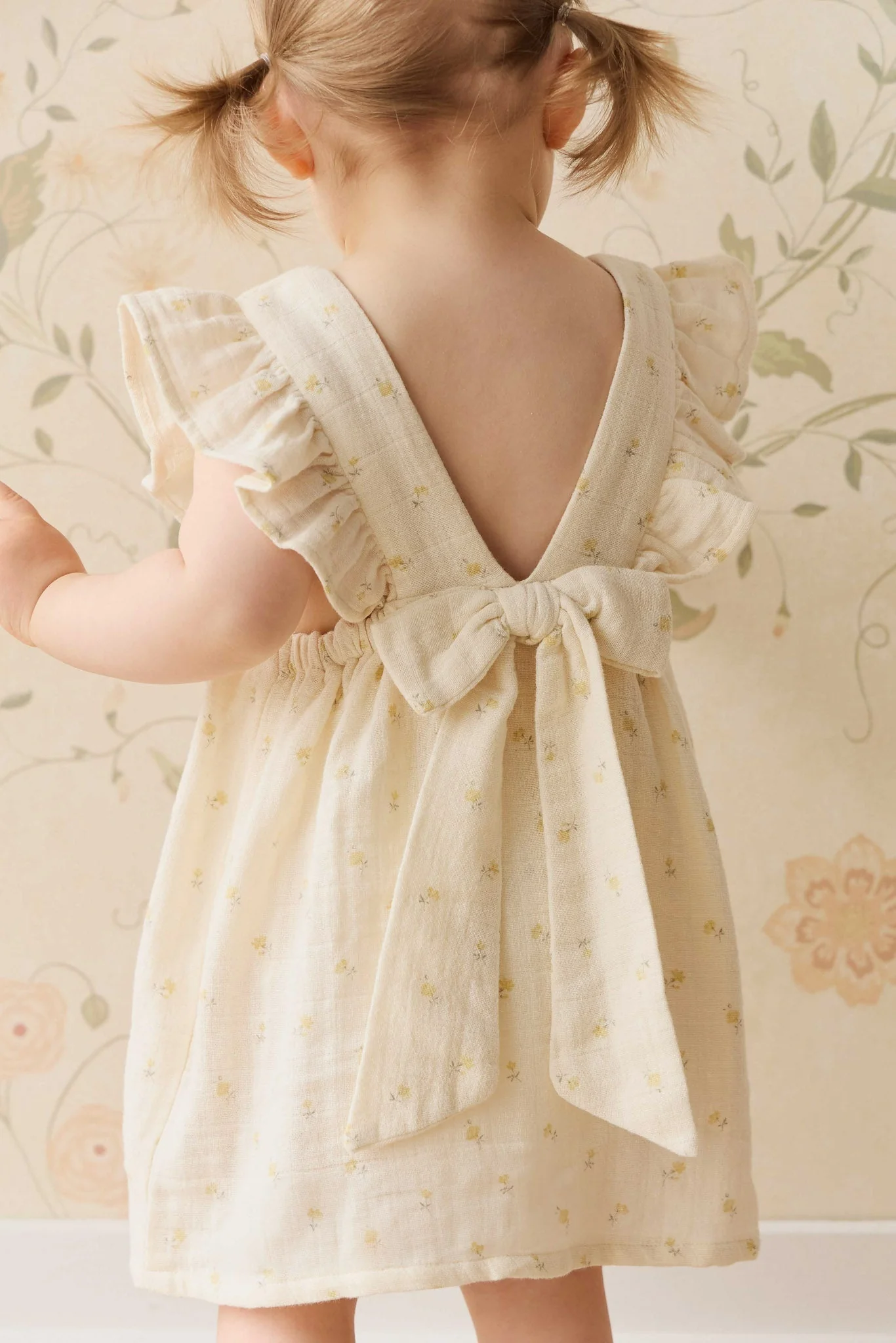 Organic Cotton Muslin Brielle Dress - Vintage Ditsy - Image 6