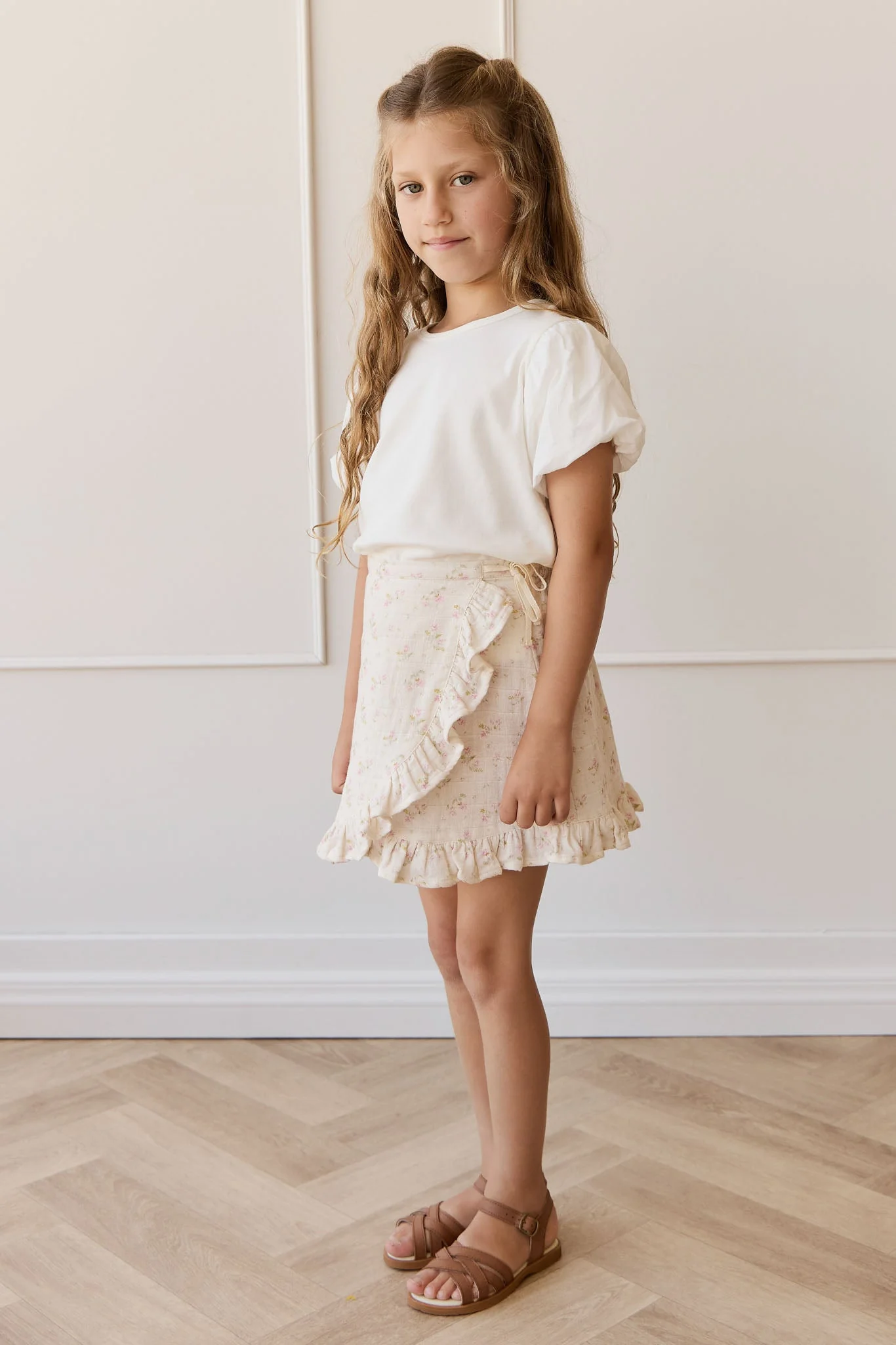 Organic Cotton Muslin Celine Skirt - Emelia Pink - Image 4