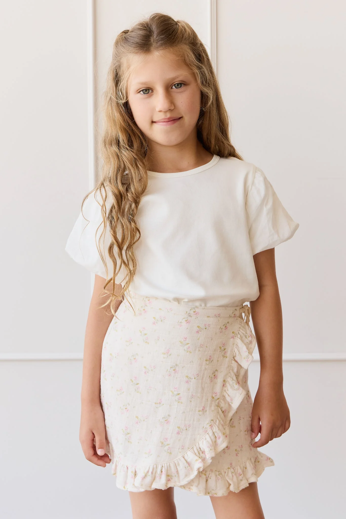 Organic Cotton Muslin Celine Skirt - Emelia Pink - Image 5