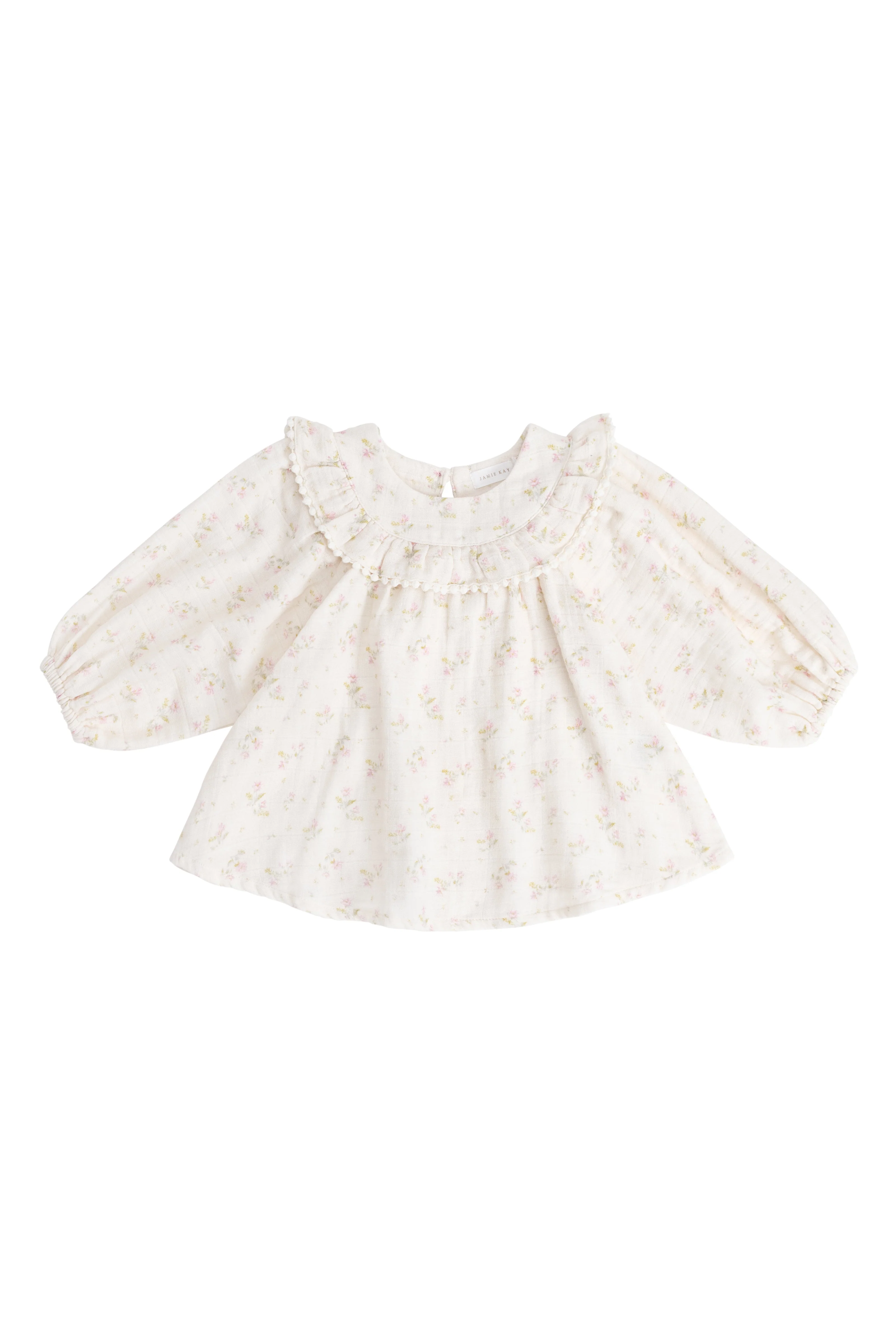 Organic Cotton Muslin Cleo Blouse - Emelia Pink - Image 2