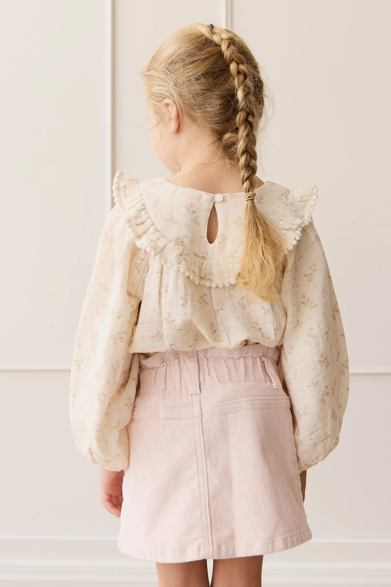 Organic Cotton Muslin Cleo Blouse - Emelia Pink - Image 4