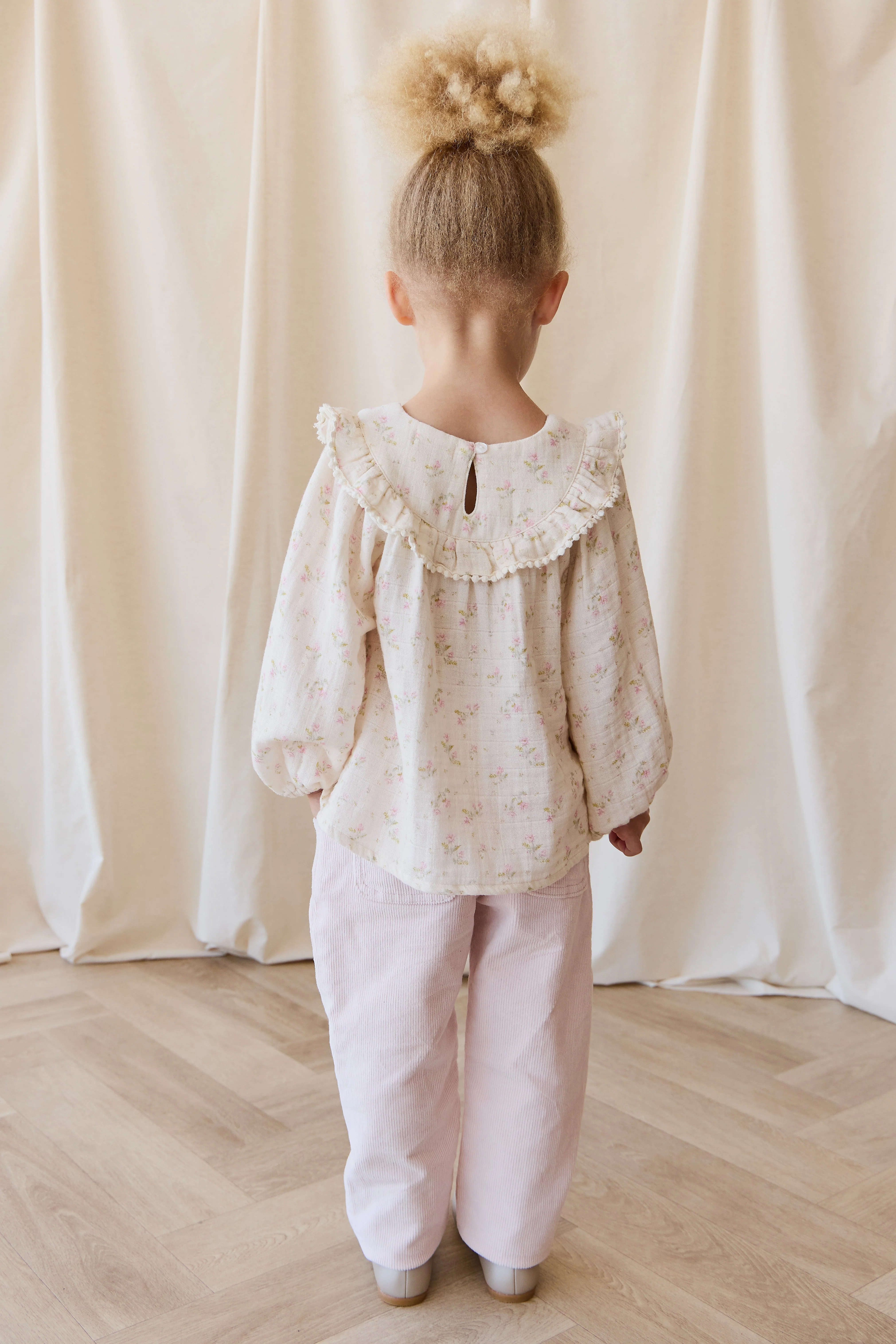 Organic Cotton Muslin Cleo Blouse - Emelia Pink - Image 6