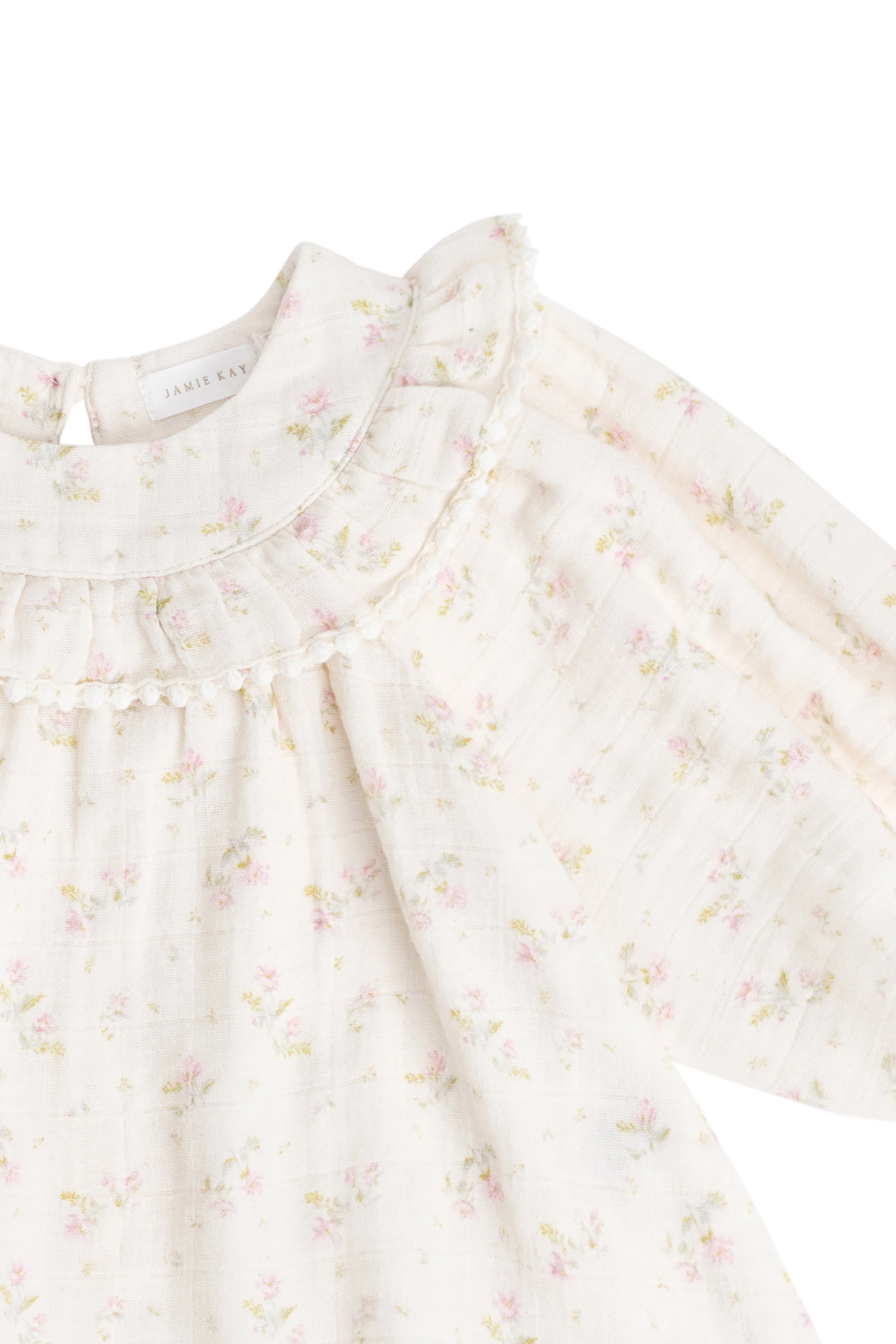 Organic Cotton Muslin Cleo Blouse - Emelia Pink - Image 9