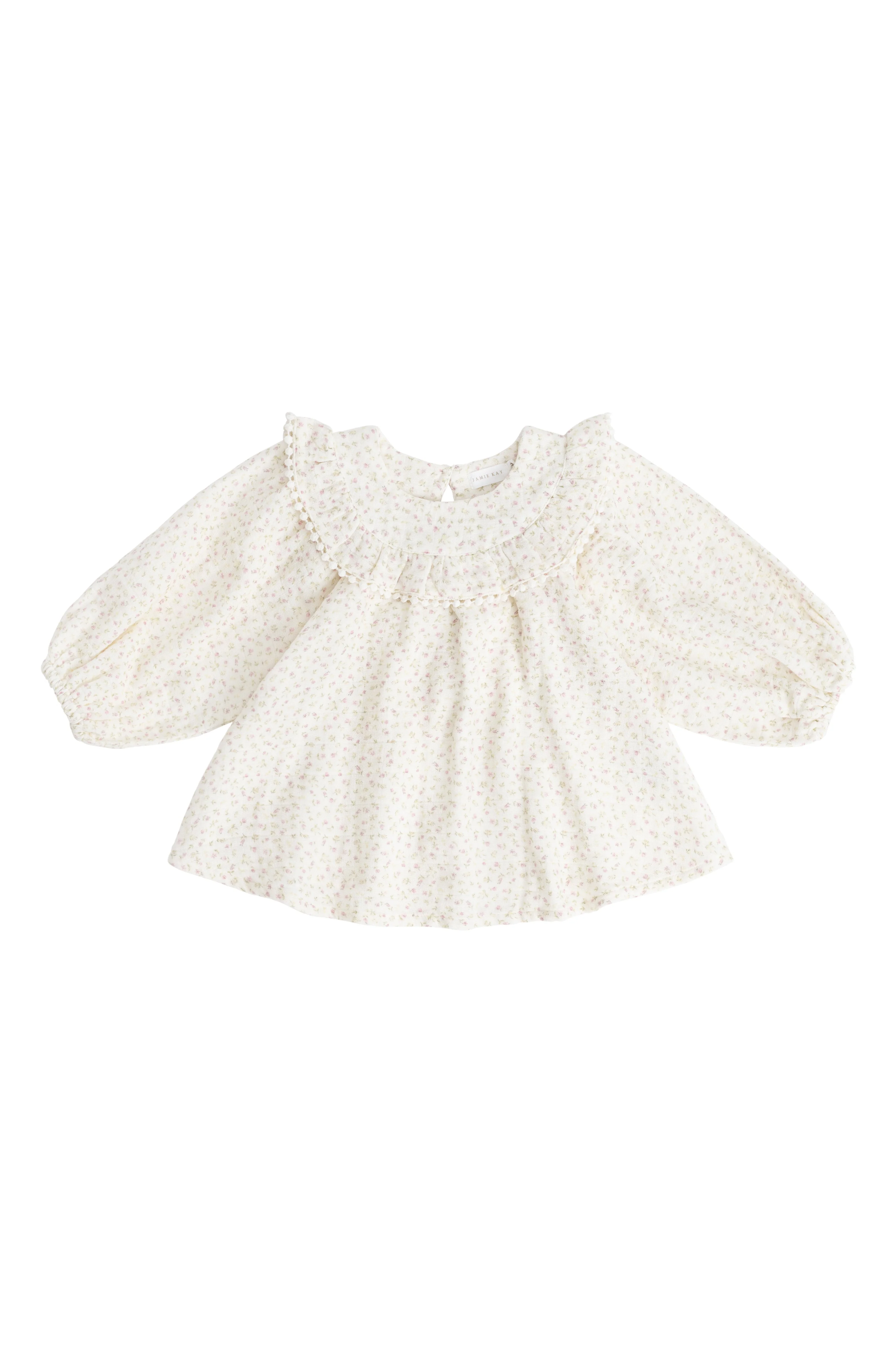 Organic Cotton Muslin Cleo Blouse - Pippa Pink - Image 2