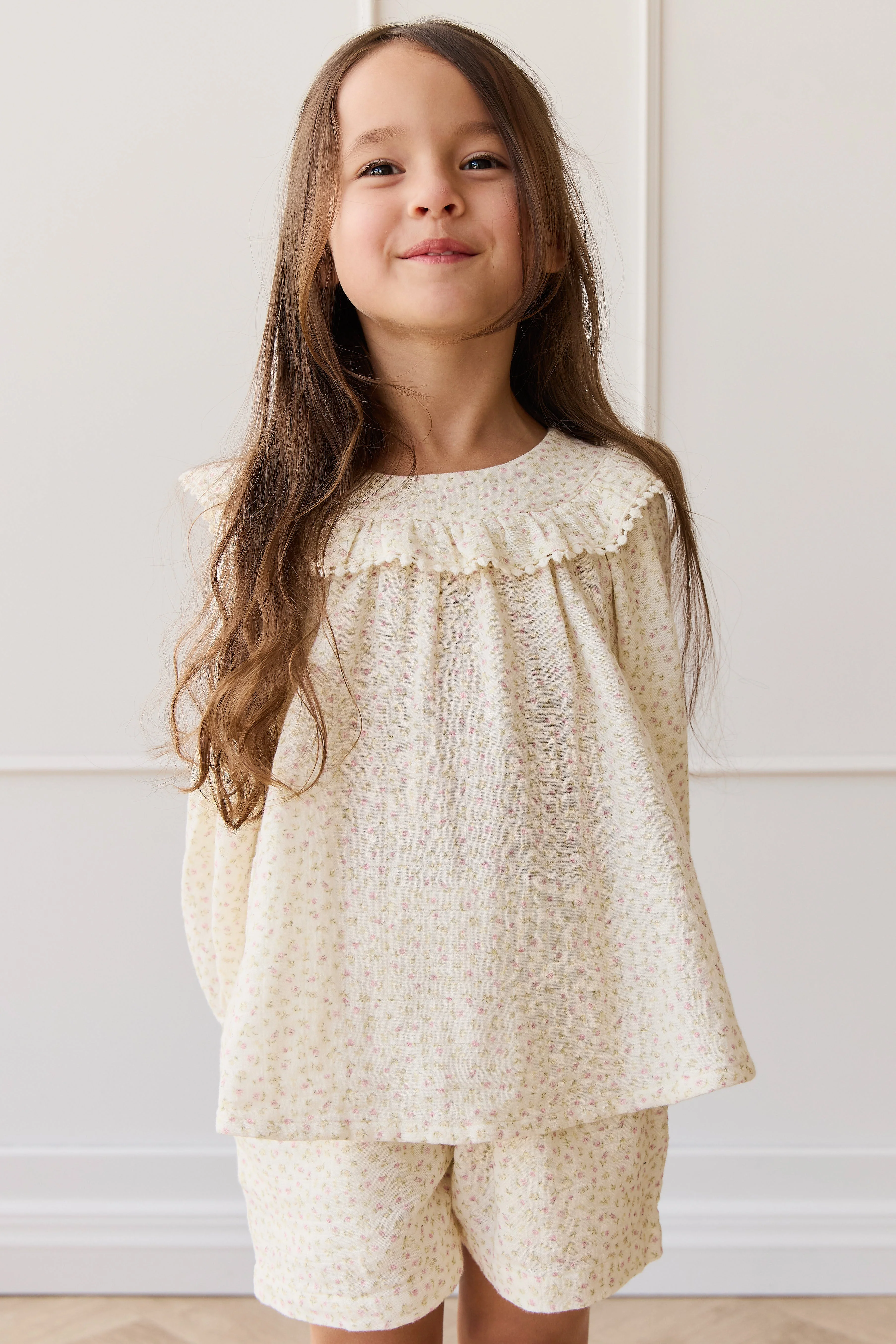 Organic Cotton Muslin Cleo Blouse - Pippa Pink - Image 3