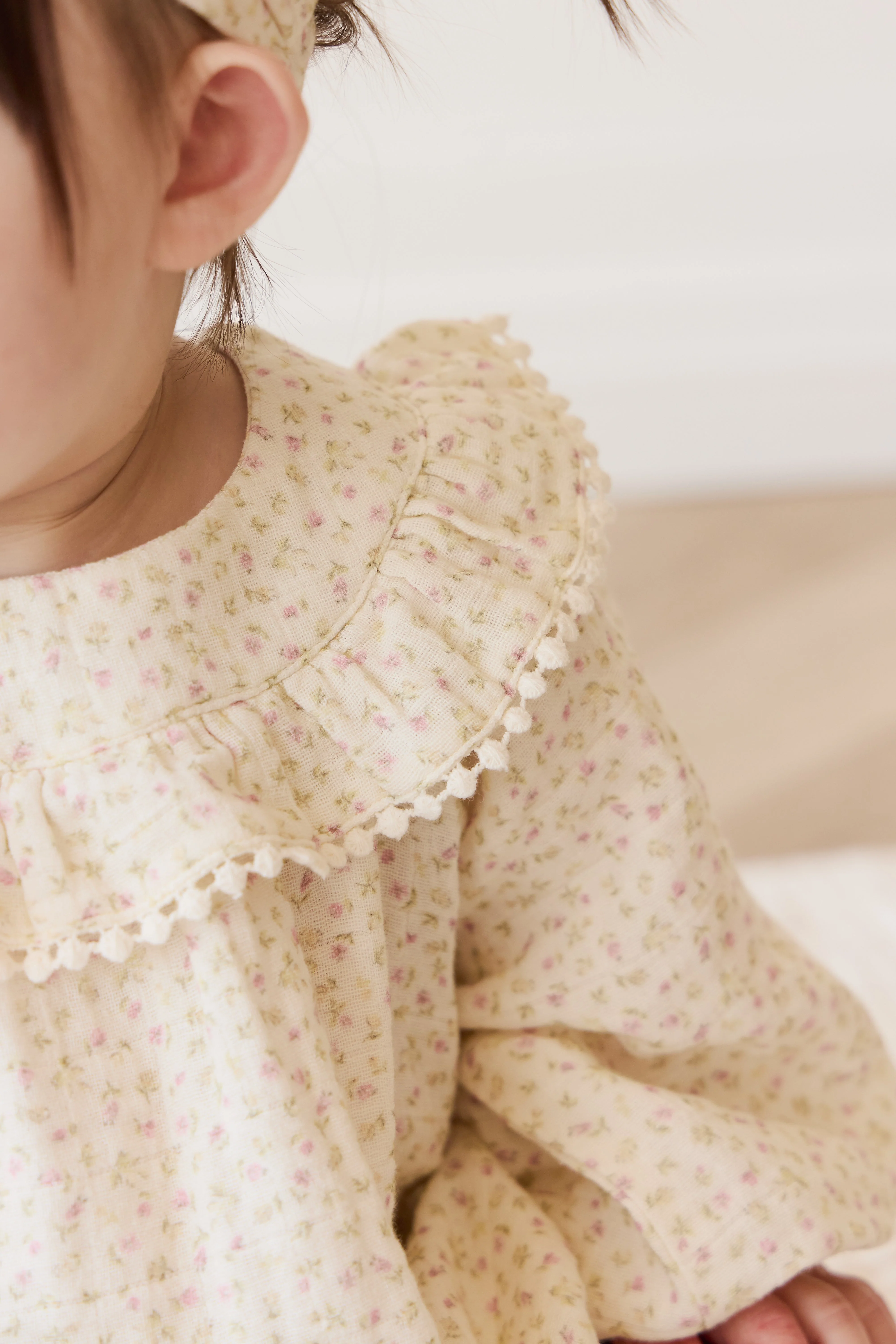 Organic Cotton Muslin Cleo Blouse - Pippa Pink - Image 6