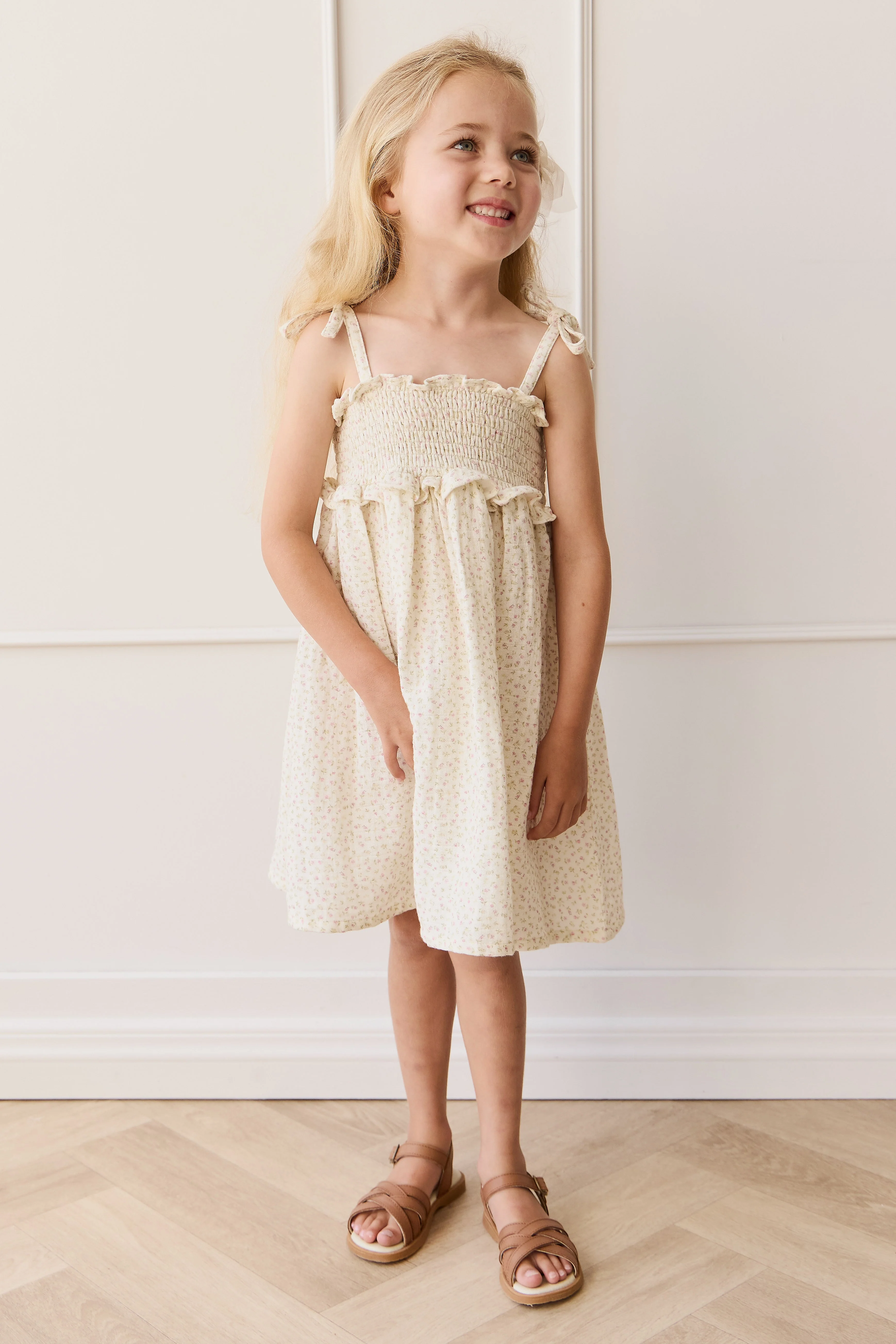 Organic Cotton Muslin Cleo Dress - Pippa Pink - Image 3