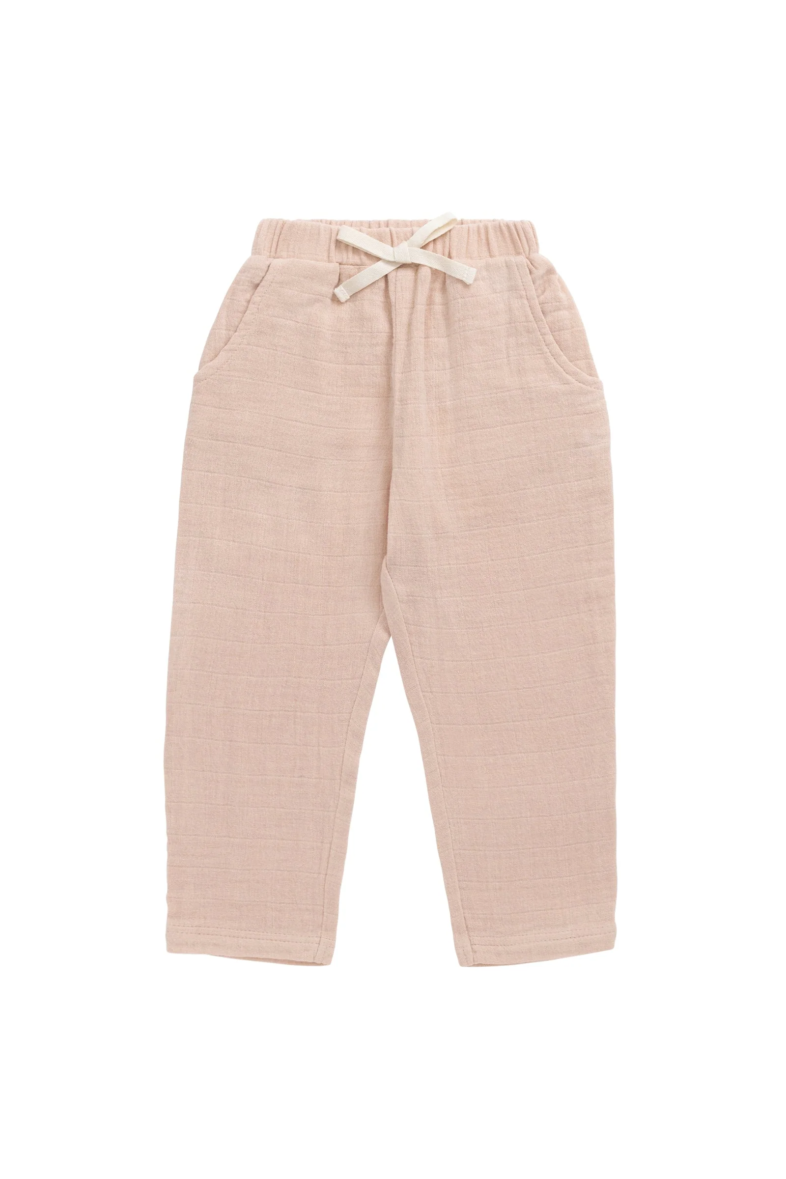 Organic Cotton Muslin Cordelia Pant - Chalky Pink - Image 3