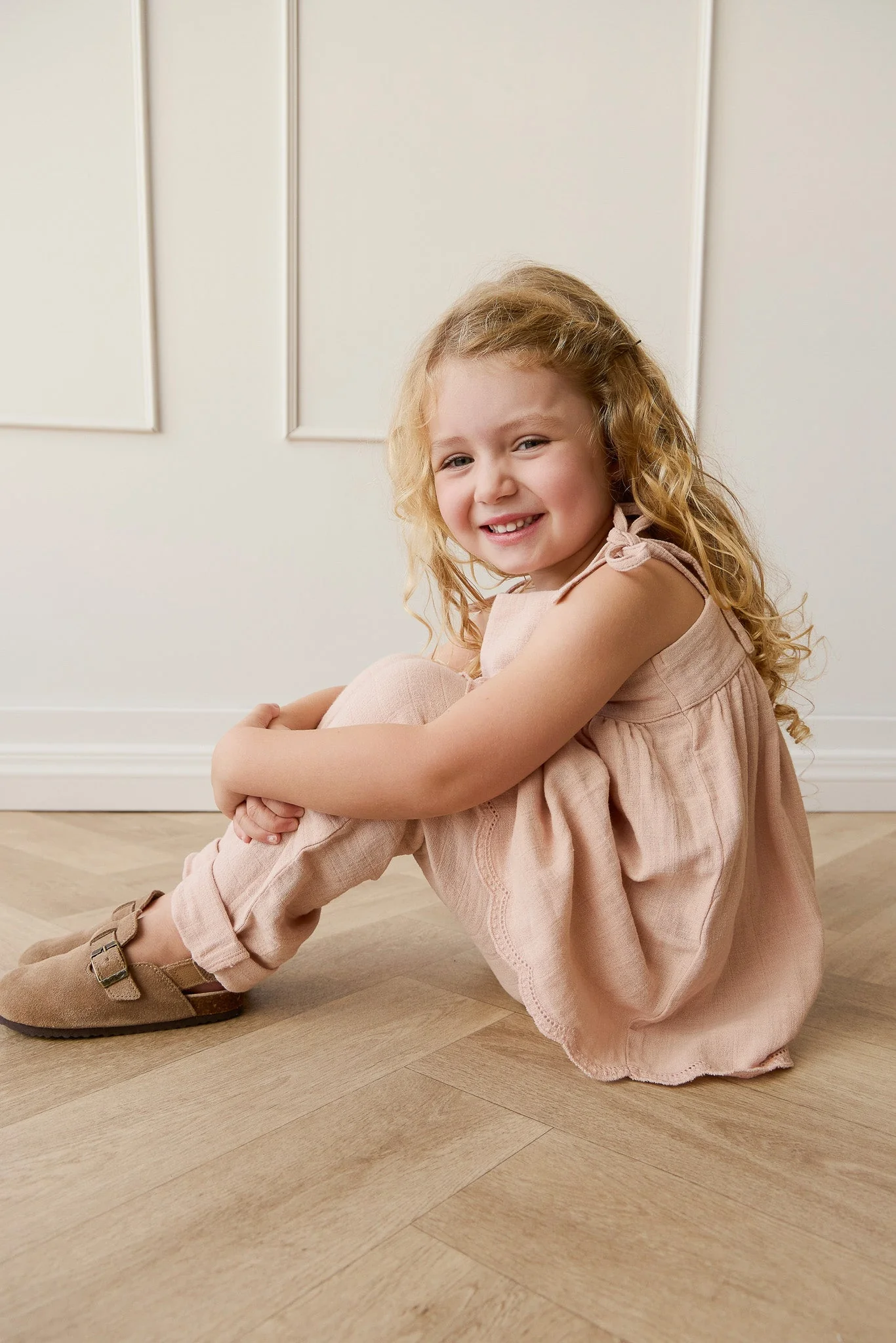 Organic Cotton Muslin Cordelia Pant - Chalky Pink - Image 6