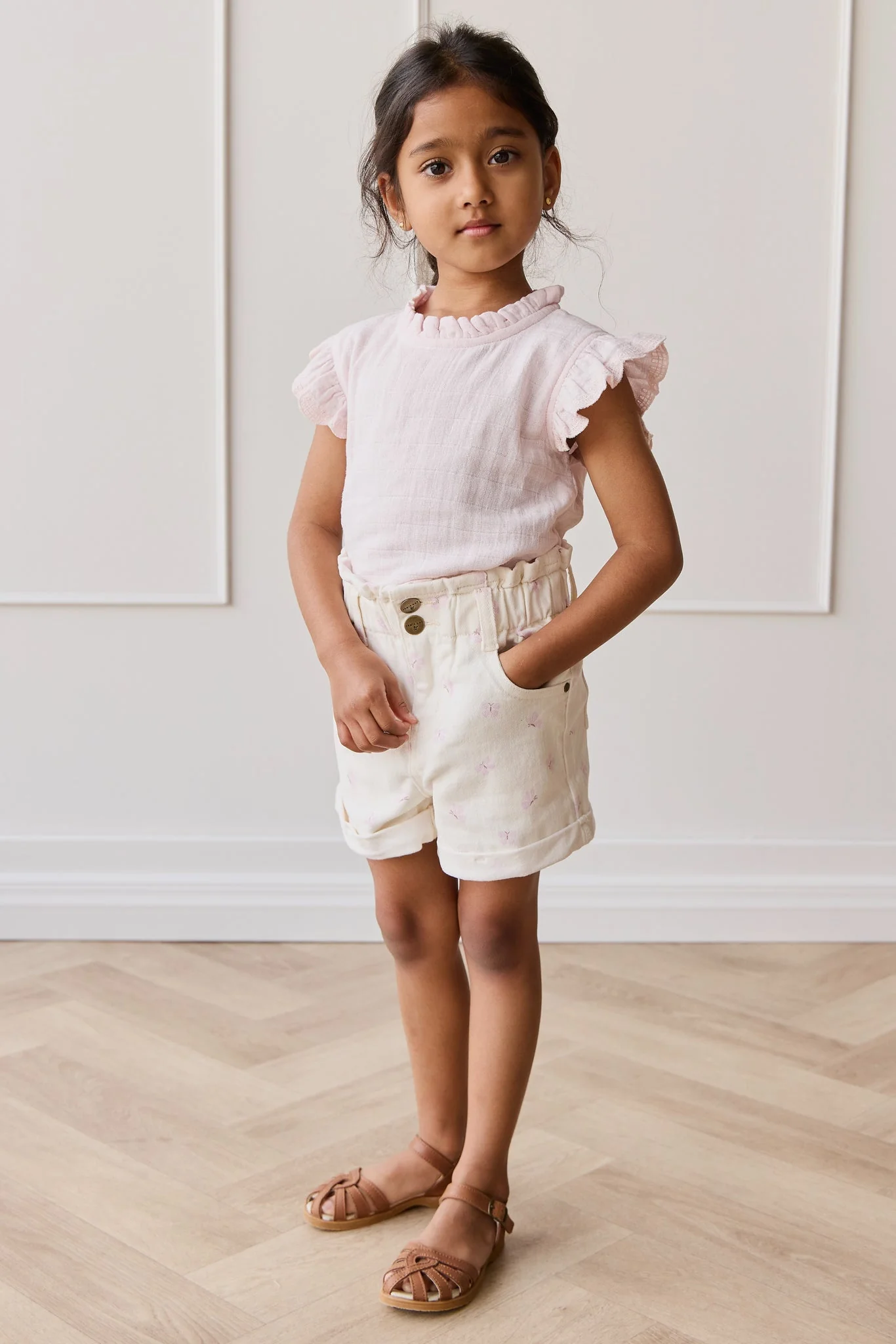 Organic Cotton Muslin Edith Top - Cassia - Image 3