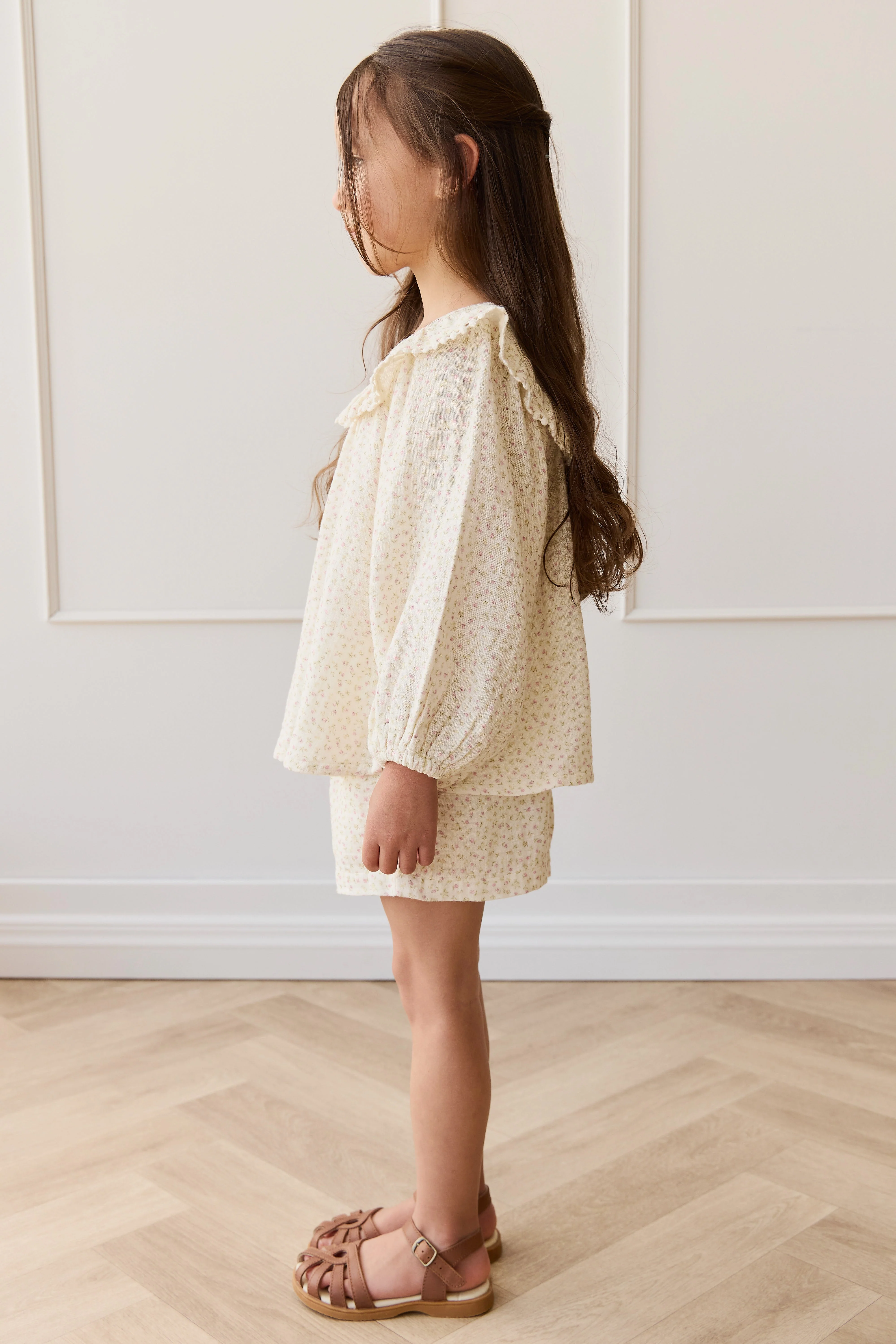 Organic Cotton Muslin Emelia Short - Pippa Pink - Image 3