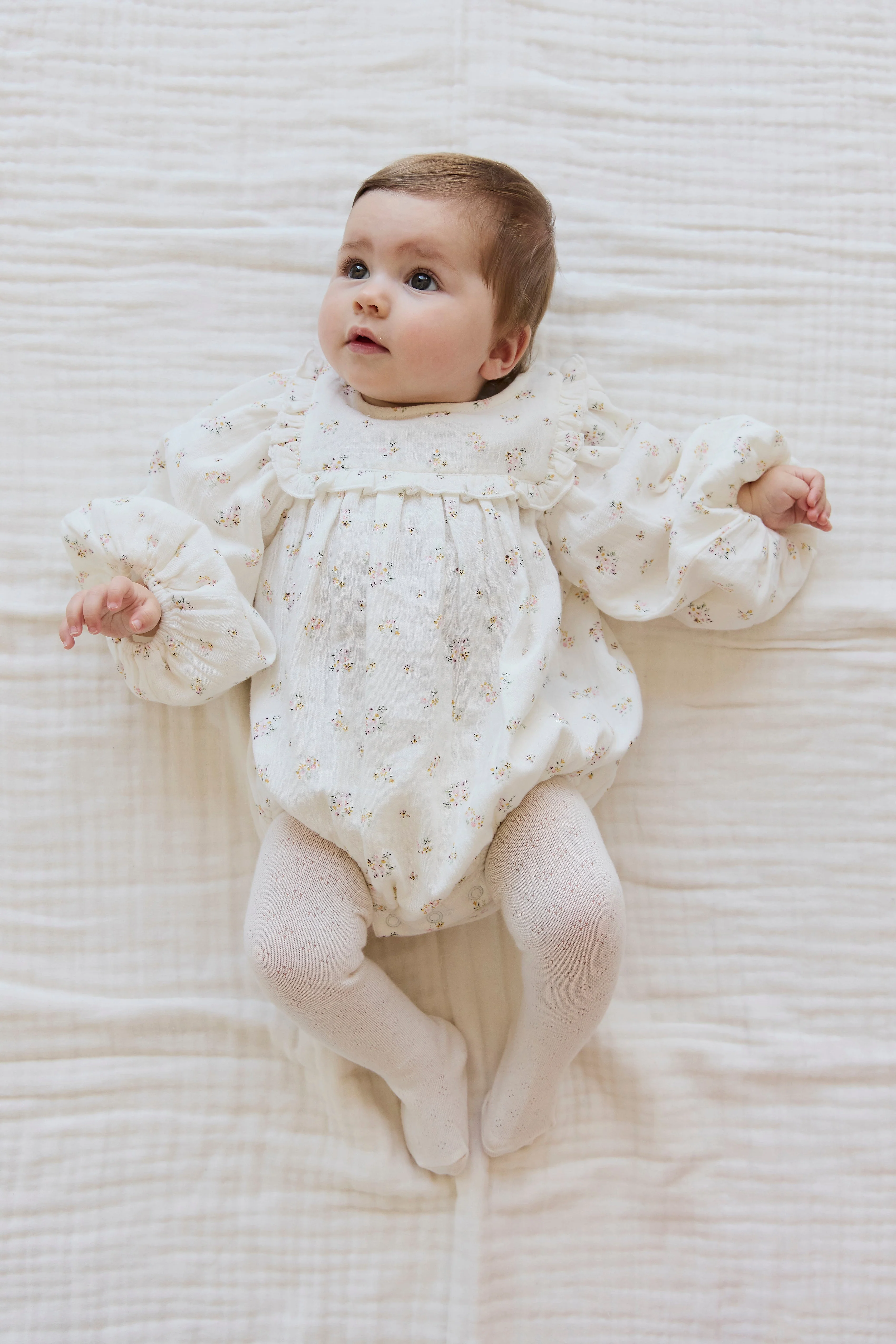 Organic Cotton Muslin Frances Playsuit-Ayla Whisper - Image 6