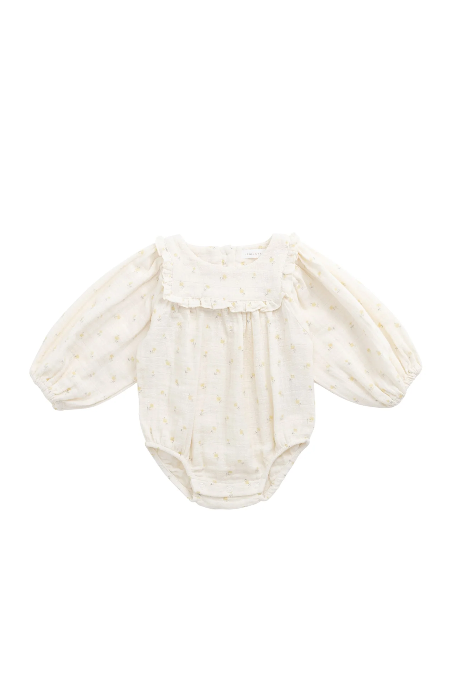 Organic Cotton Muslin Frances Playsuit - Vintage Ditsy - Image 3