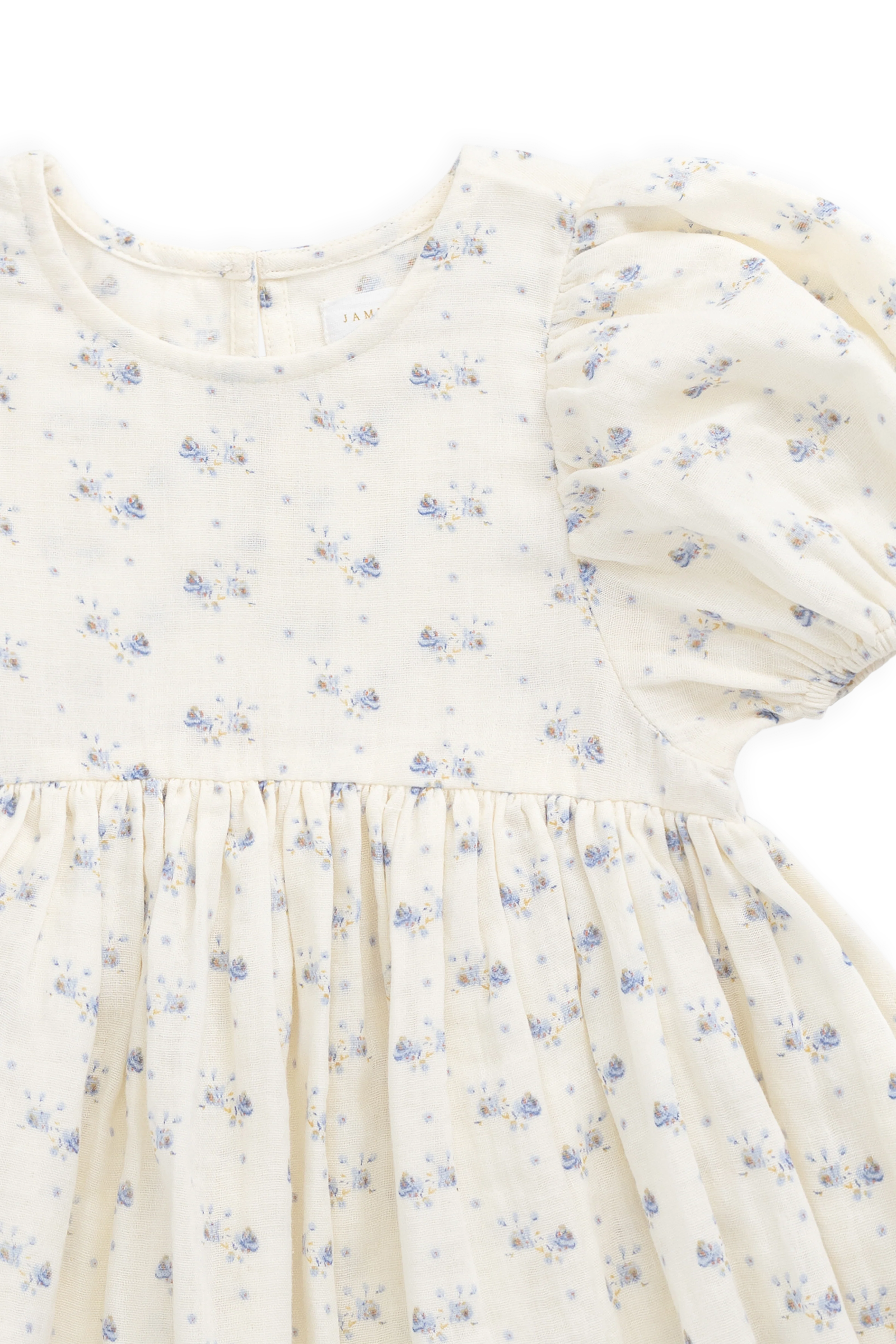 Organic Cotton Muslin Frannie Dress-Molly Blue - Image 14