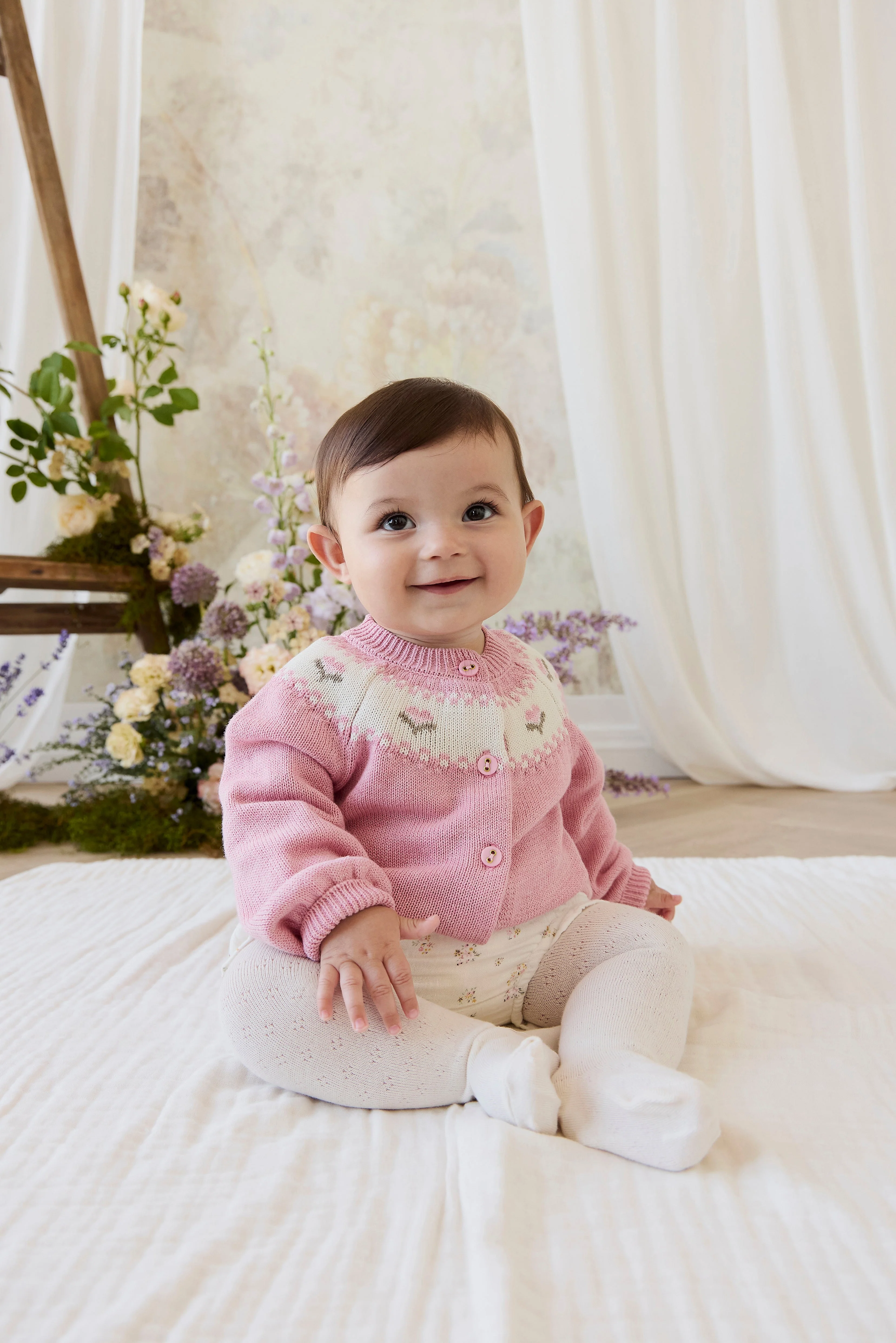 Organic Cotton Muslin Frill Bloomer - Ayla Whisper - Image 3