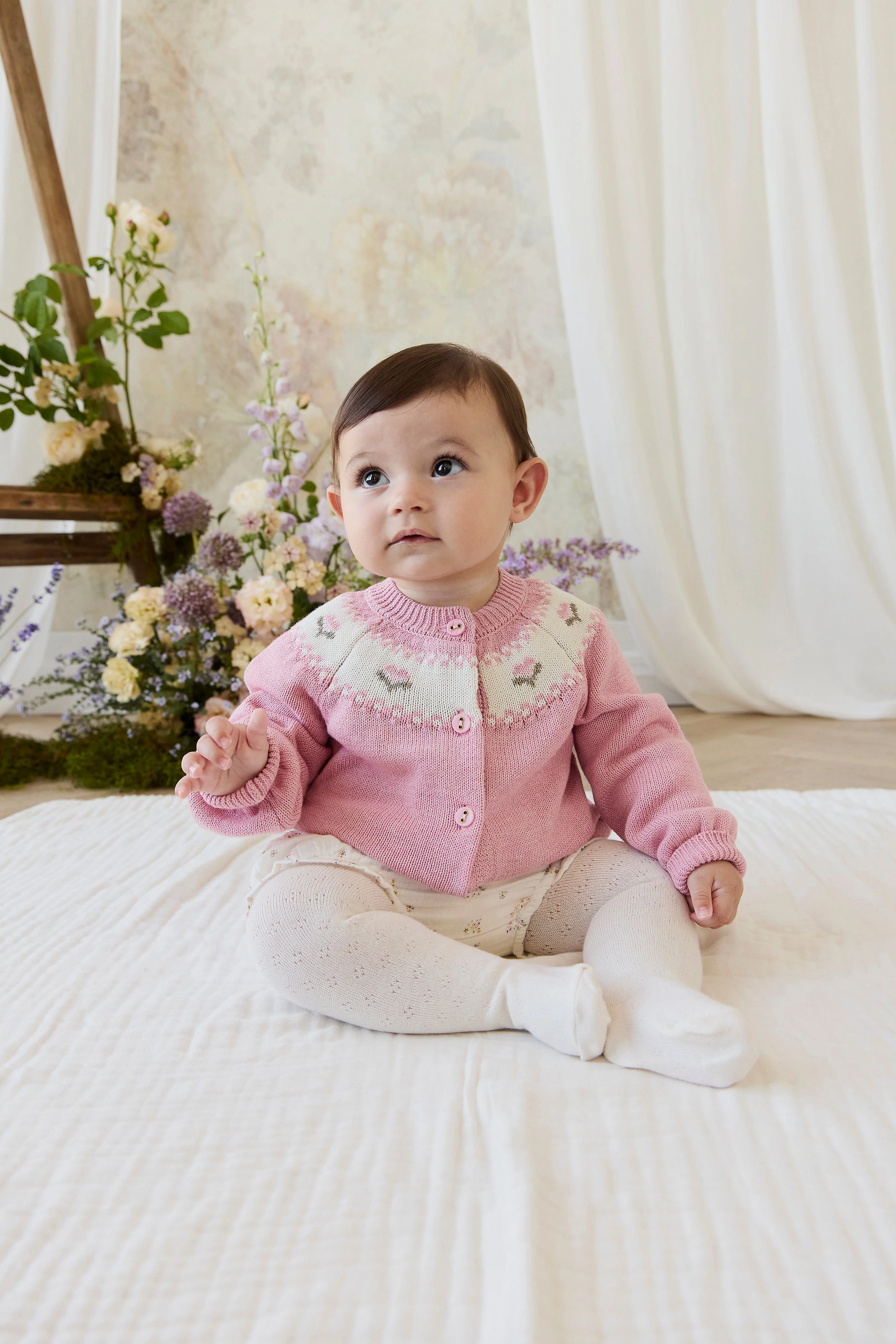 Organic Cotton Muslin Frill Bloomer - Ayla Whisper - Image 5
