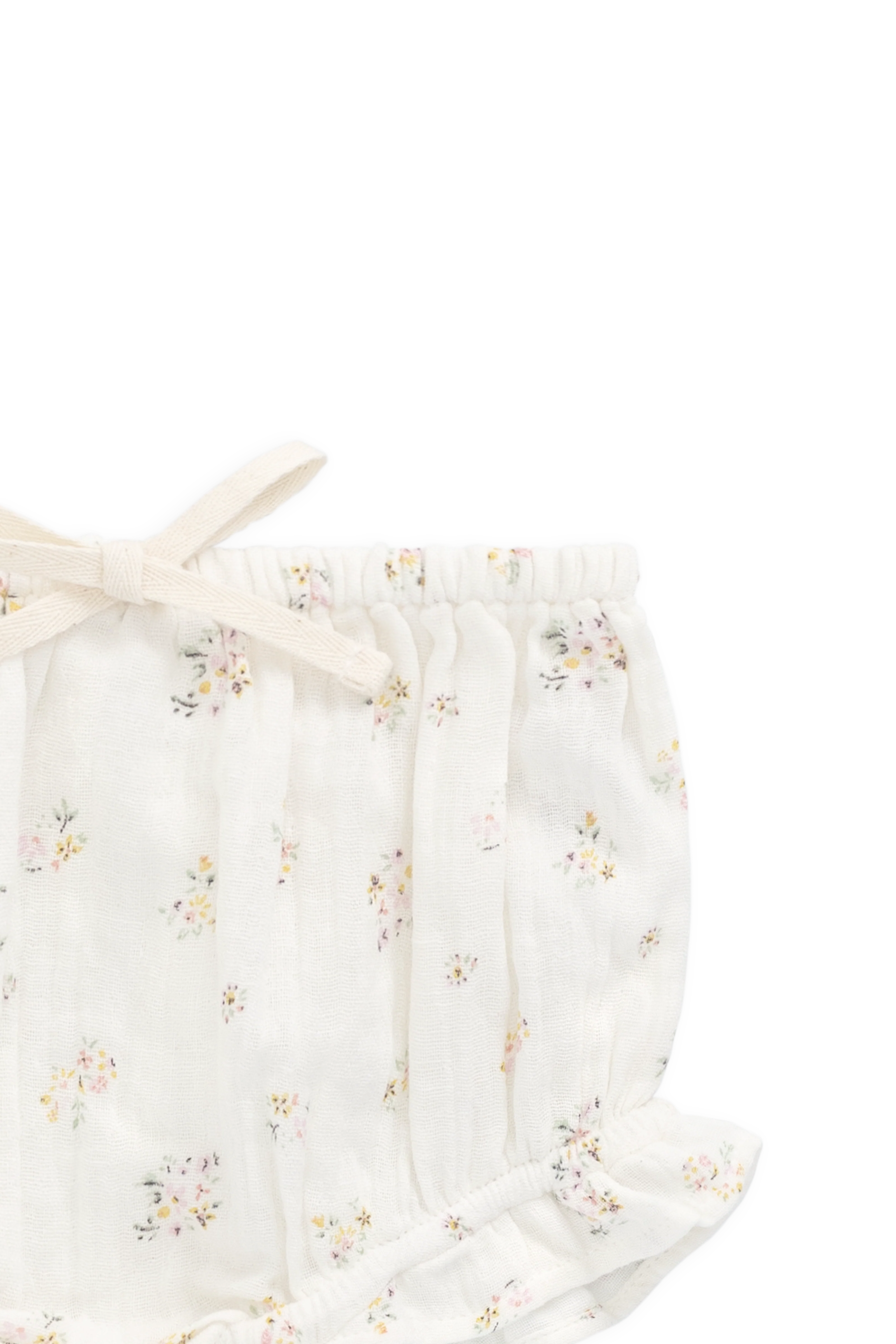 Organic Cotton Muslin Frill Bloomer - Ayla Whisper - Image 6