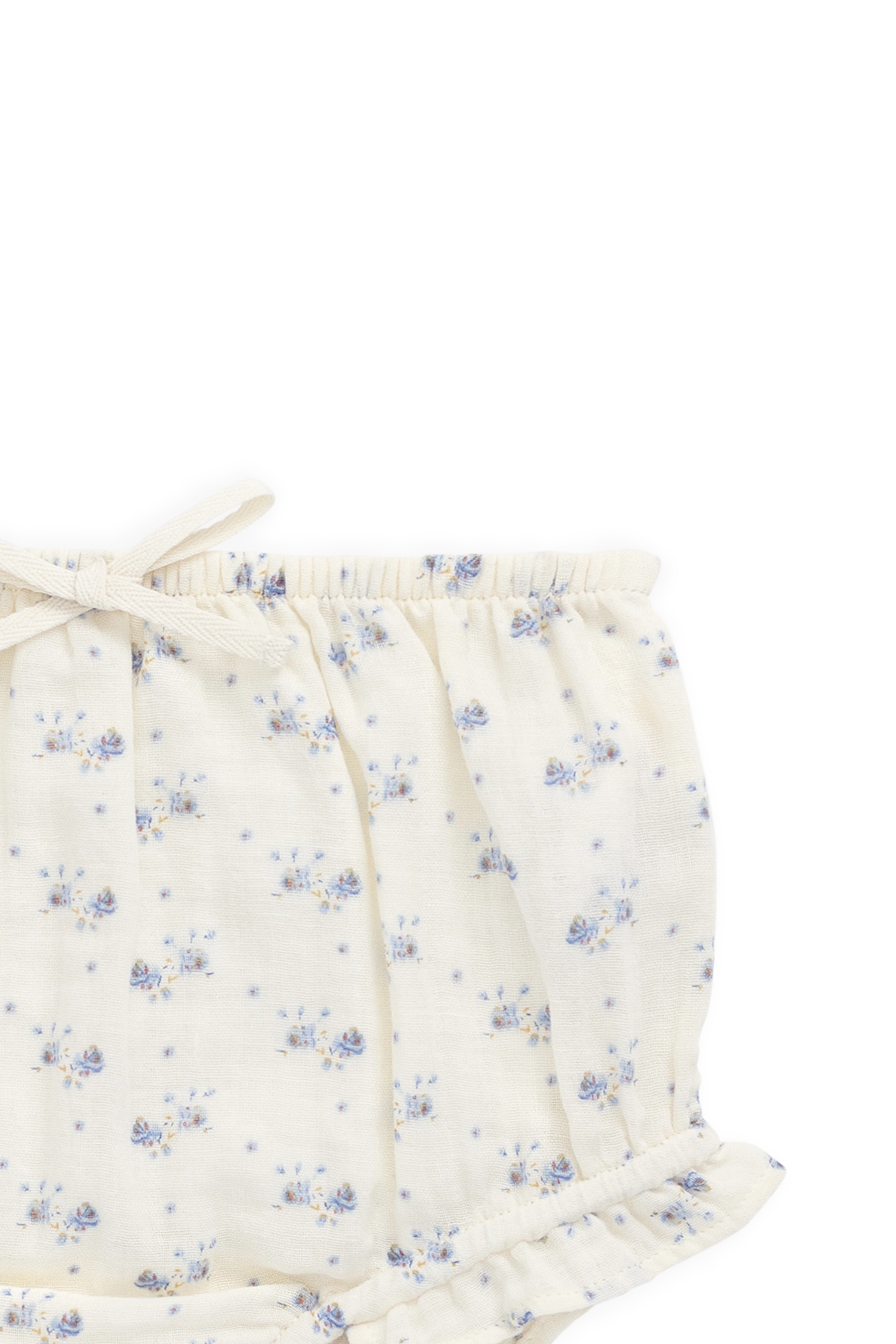 Organic Cotton Muslin Frill Bloomer-Molly Blue - Image 7
