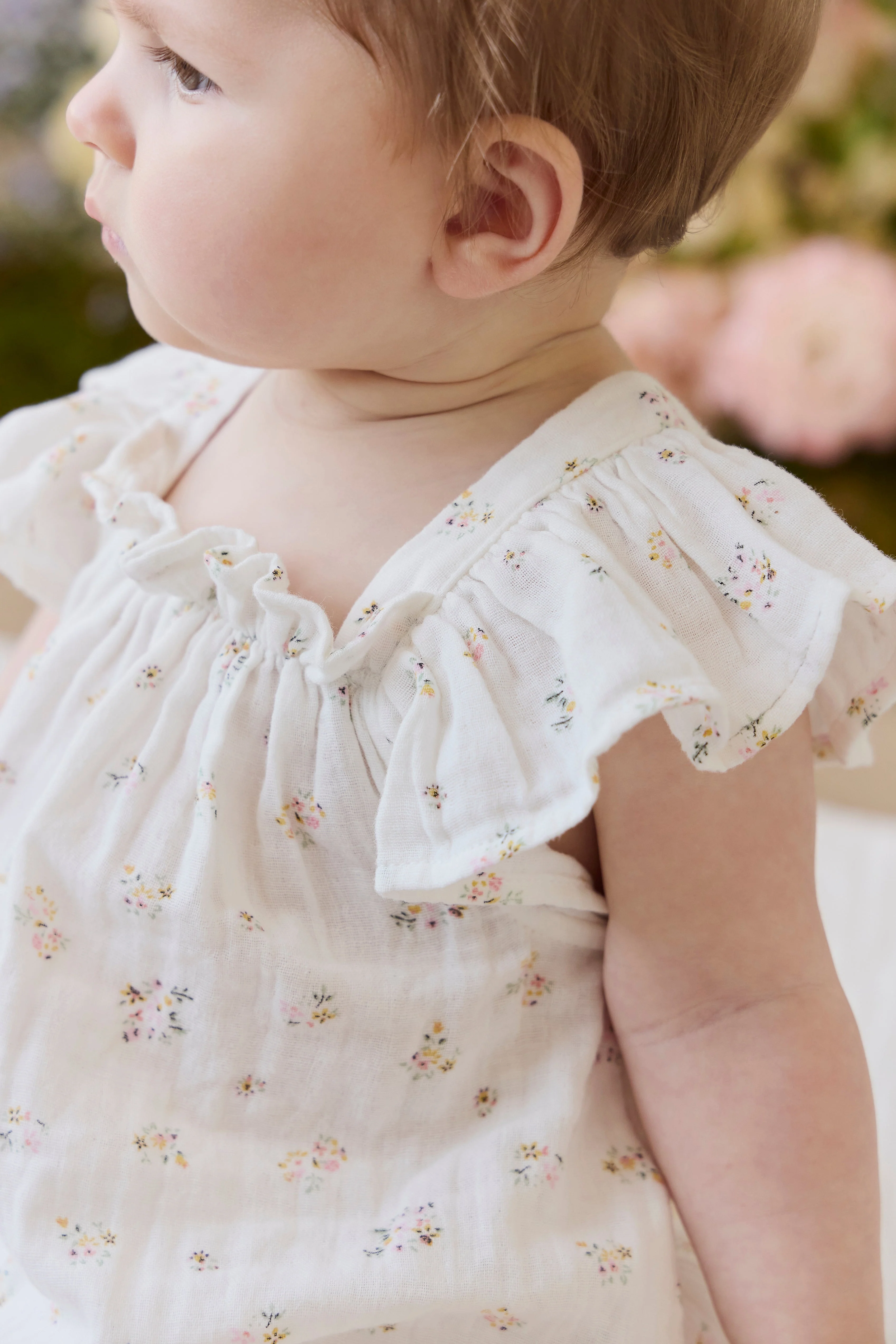 Organic Cotton Muslin Harriet Playsuit - Ayla Whisper - Image 7