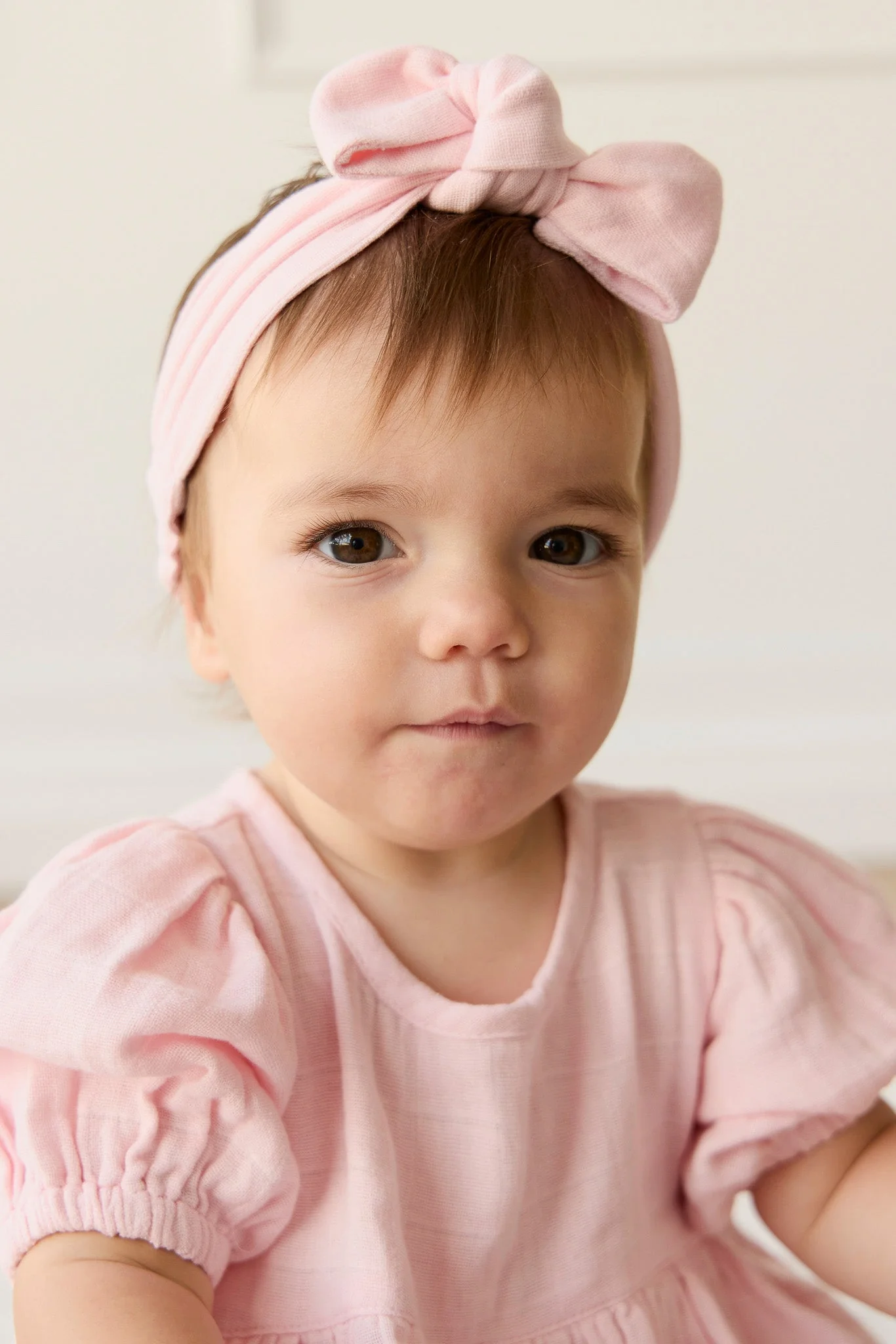 Organic Cotton Muslin Headband - Poppy - Image 3