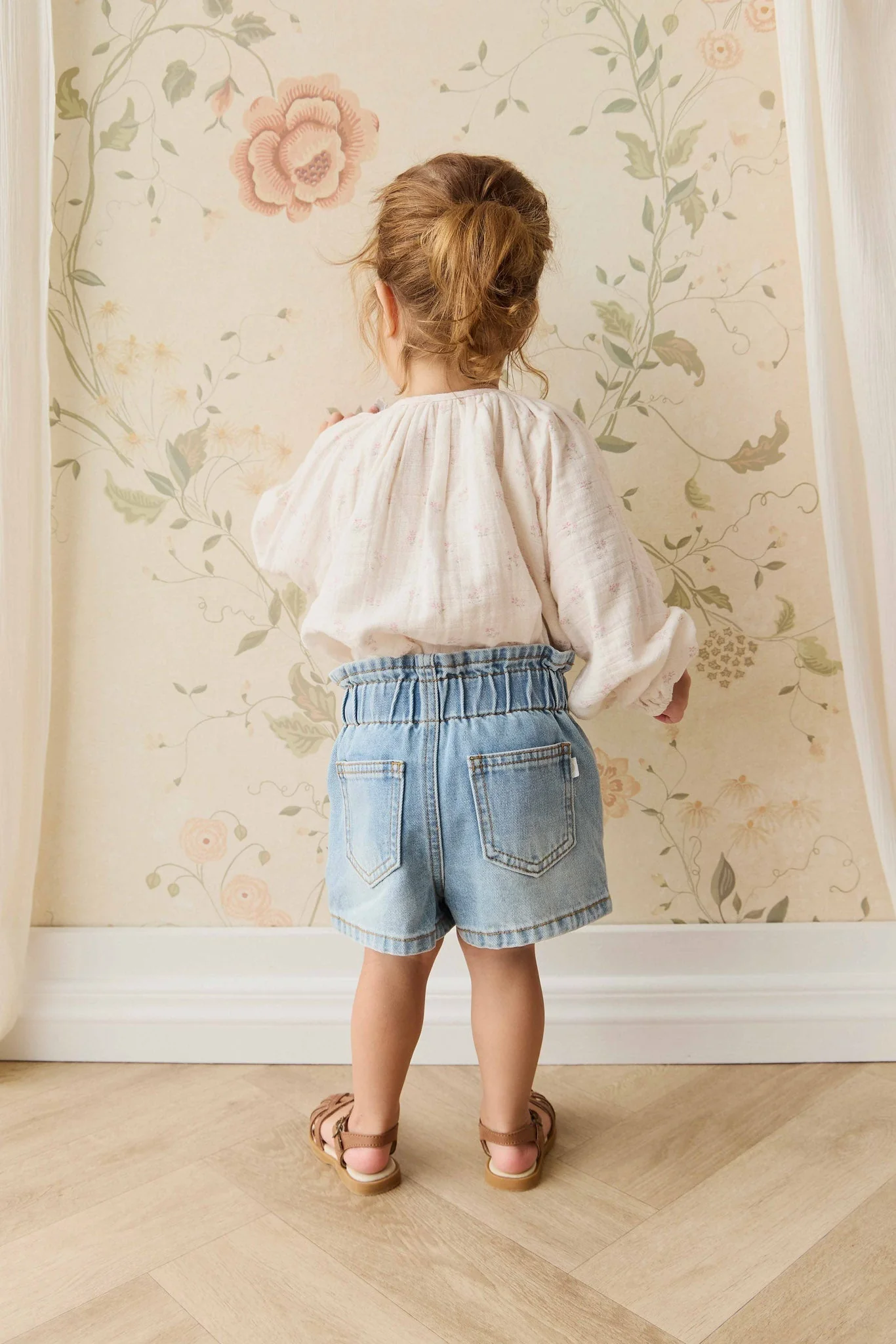 Organic Cotton Muslin Heather Blouse - Pauline Pink - Image 3