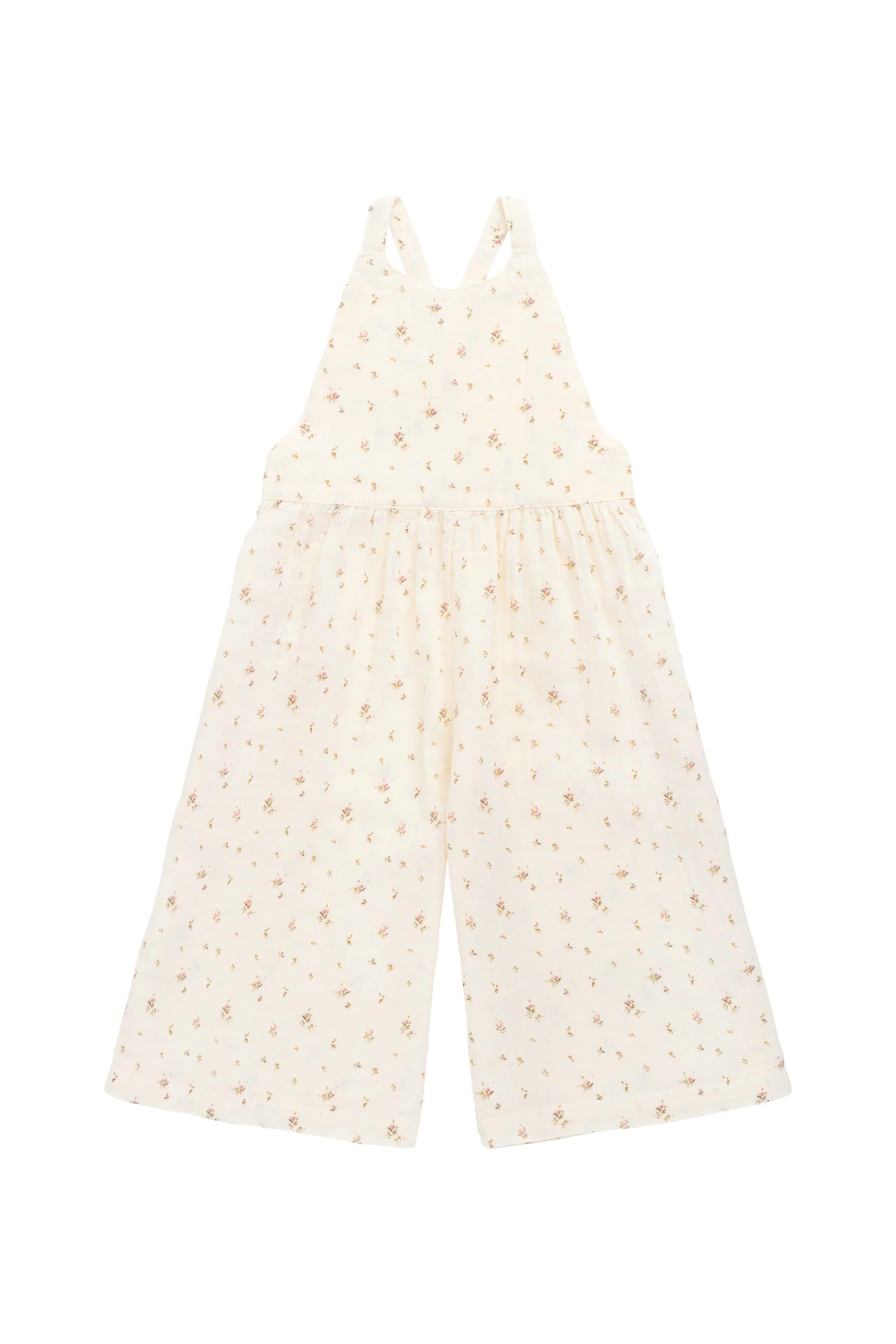 Organic Cotton Muslin Lana Jumpsuit - Dina Antique - Image 2