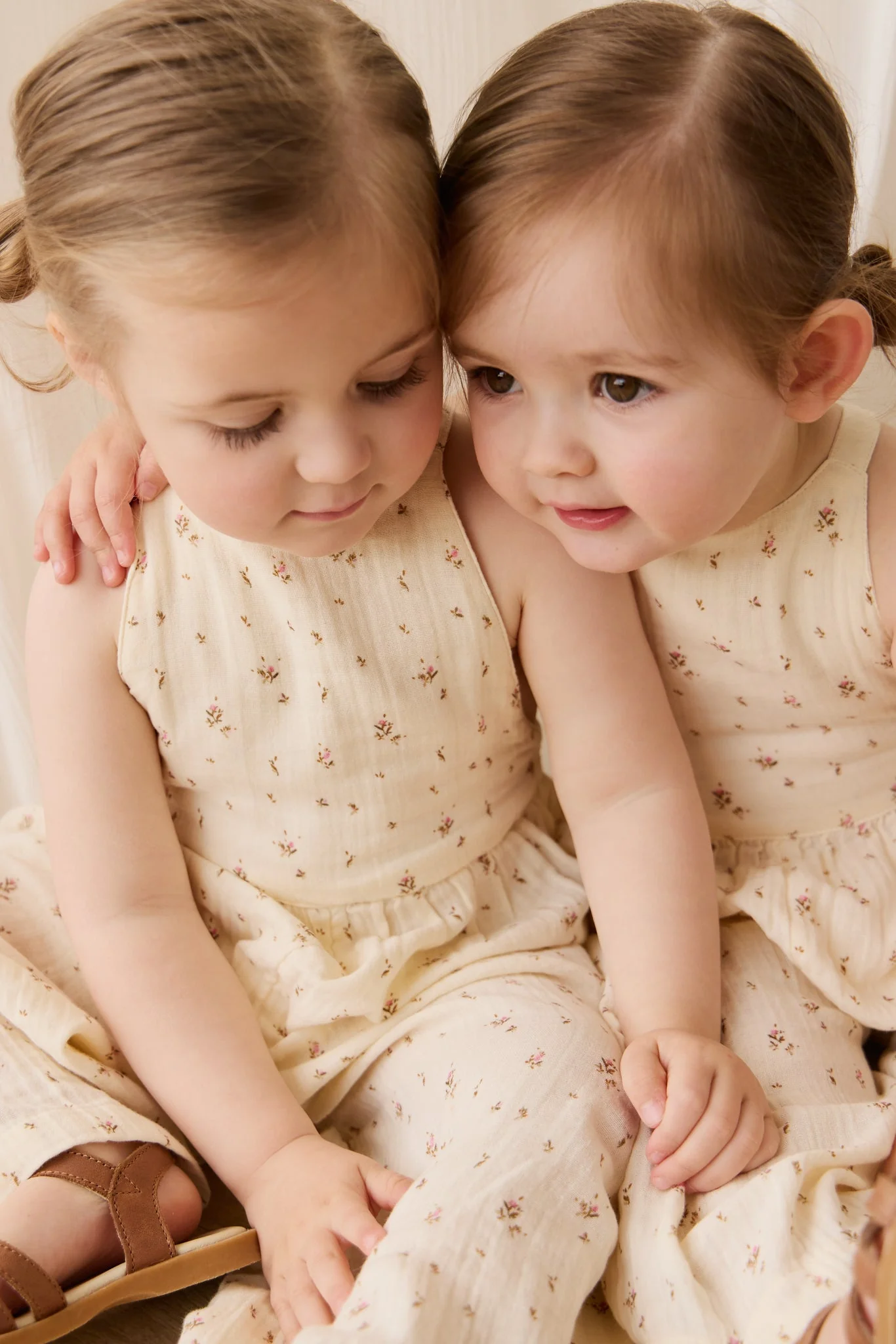 Organic Cotton Muslin Lana Jumpsuit - Dina Antique - Image 3
