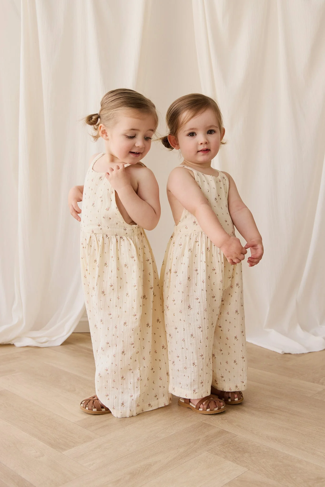 Organic Cotton Muslin Lana Jumpsuit - Dina Antique - Image 4