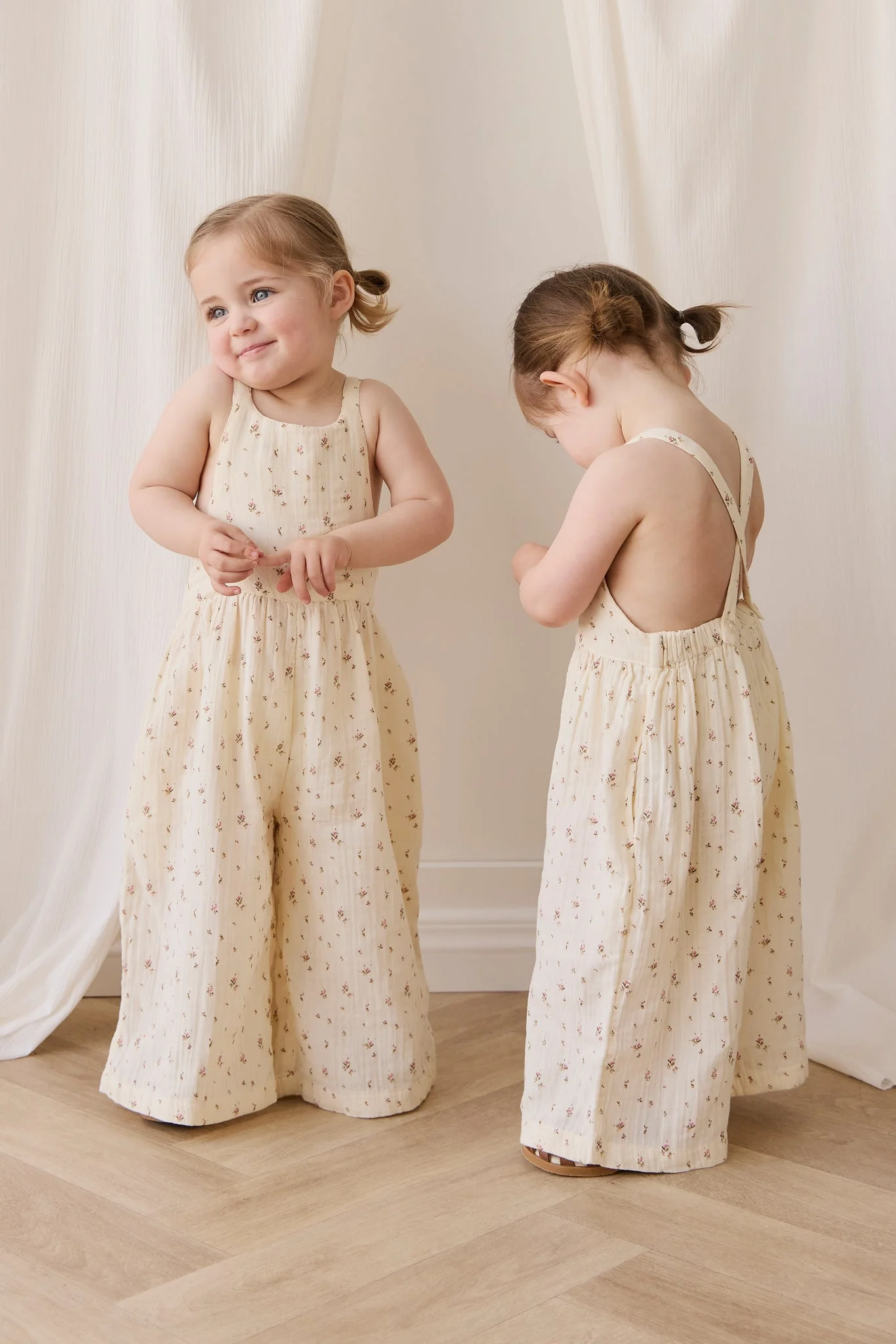 Organic Cotton Muslin Lana Jumpsuit - Dina Antique - Image 7