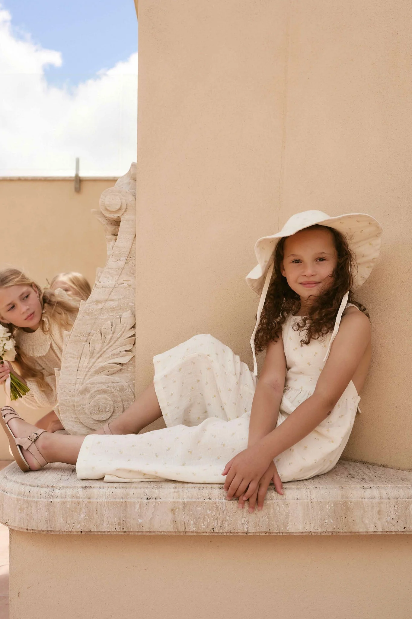 Organic Cotton Muslin Lana Jumpsuit - Vintage Ditsy - Image 3