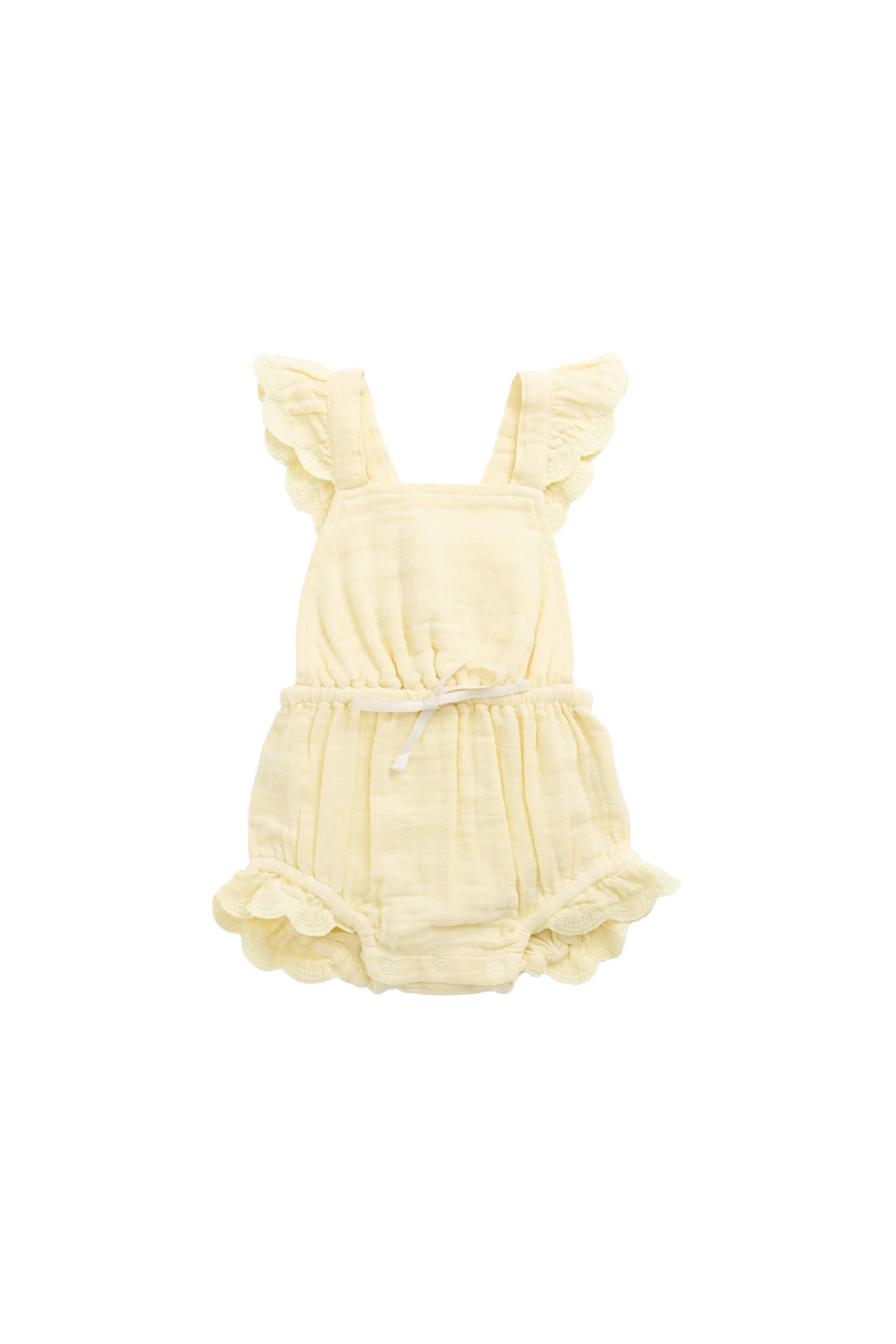 Organic Cotton Muslin Luciana Playsuit - Sunshine - Image 2