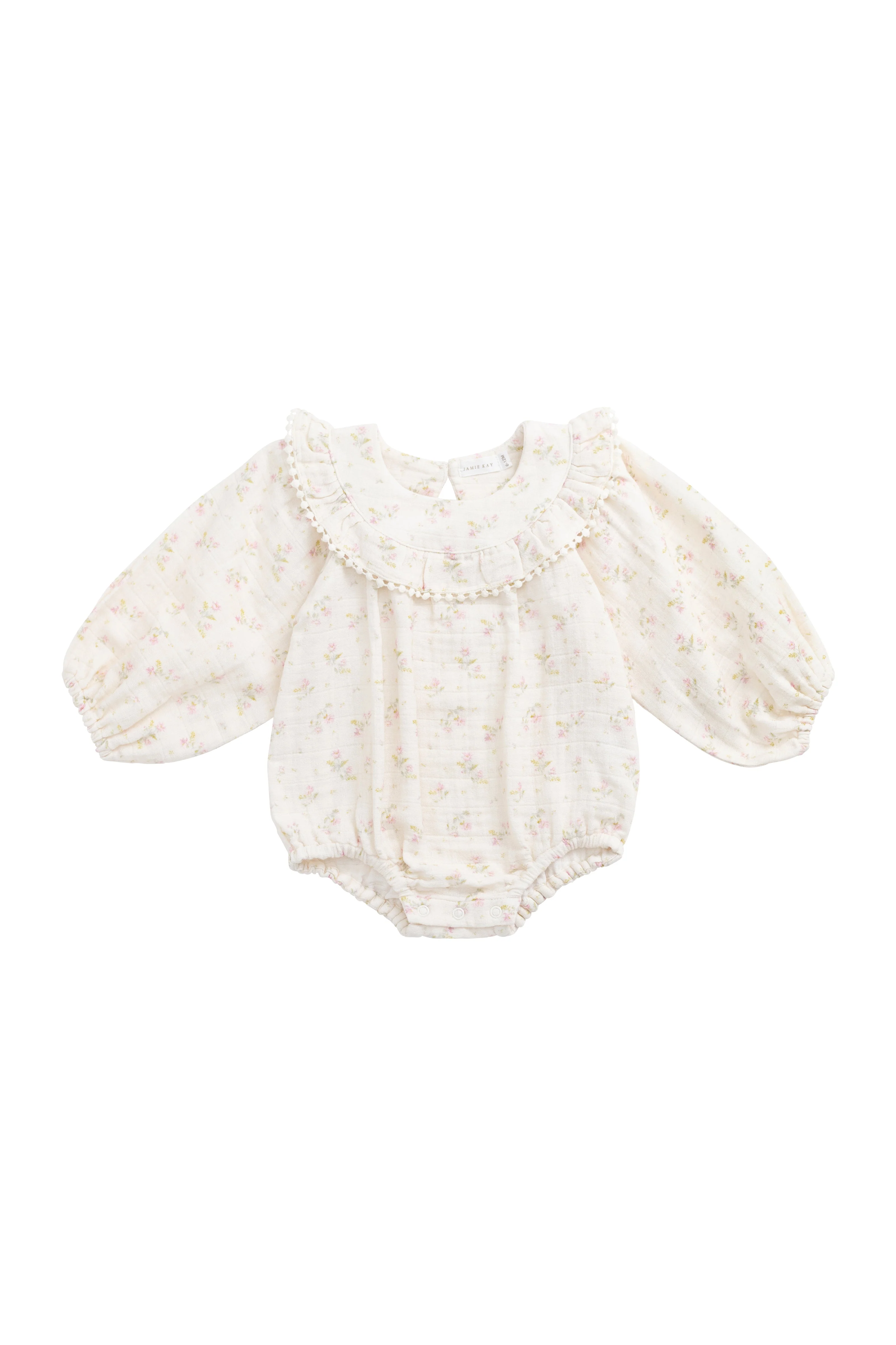 Organic Cotton Muslin Malia Playsuit - Emelia Pink - Image 2