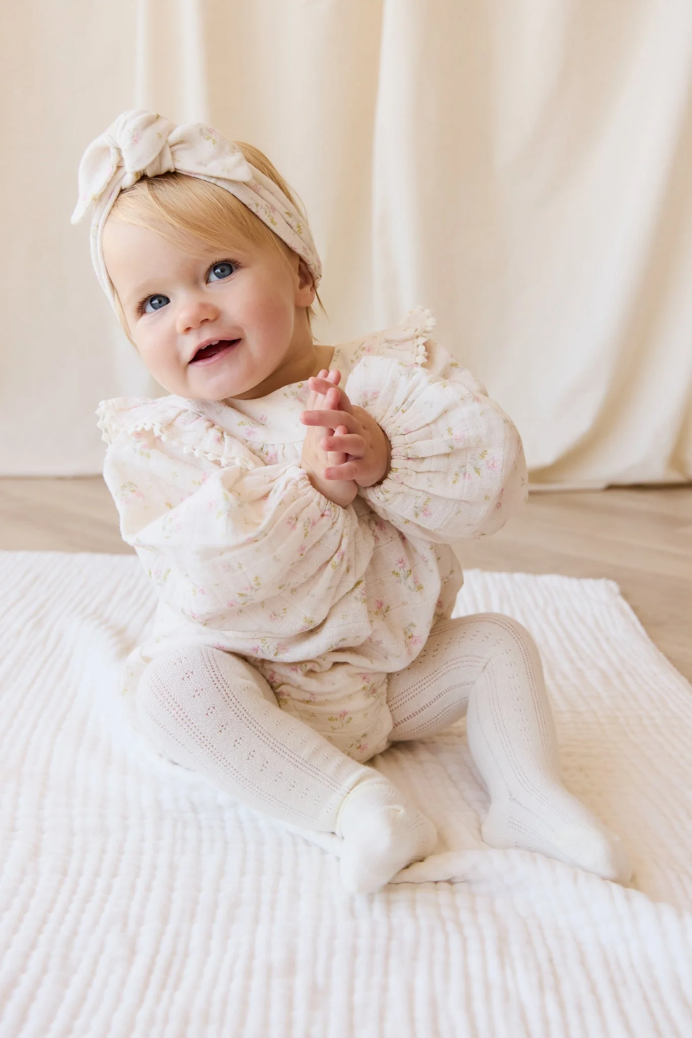 Organic Cotton Muslin Malia Playsuit - Emelia Pink - Image 5