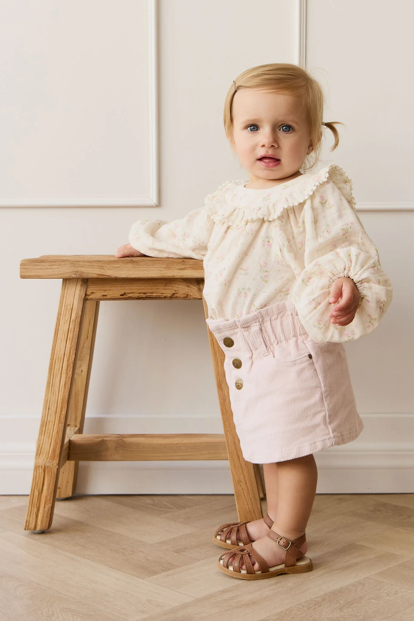 Organic Cotton Muslin Malia Playsuit - Emelia Pink - Image 7