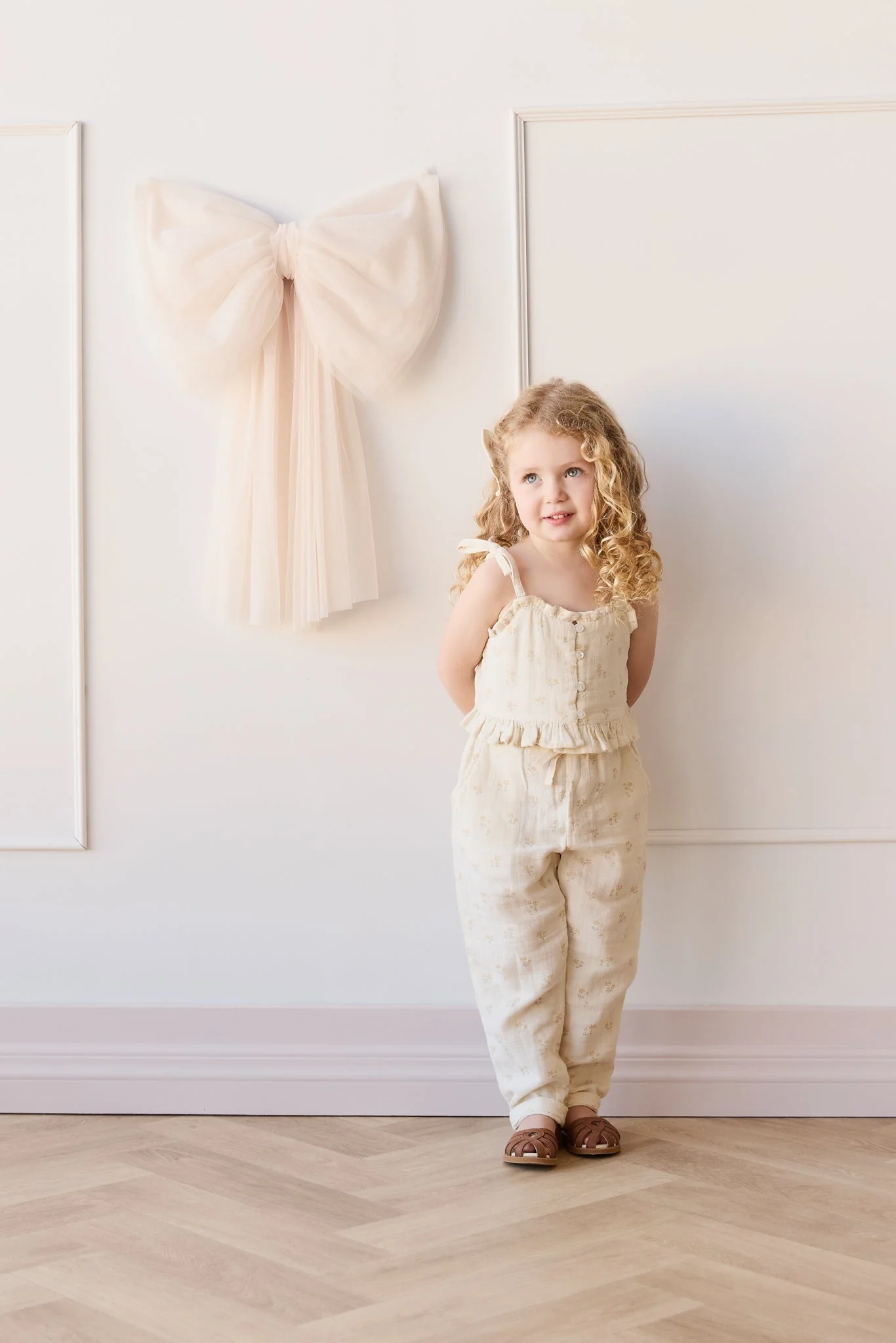 Organic Cotton Muslin Mirabel Top - Pauline Chamomile - Image 3