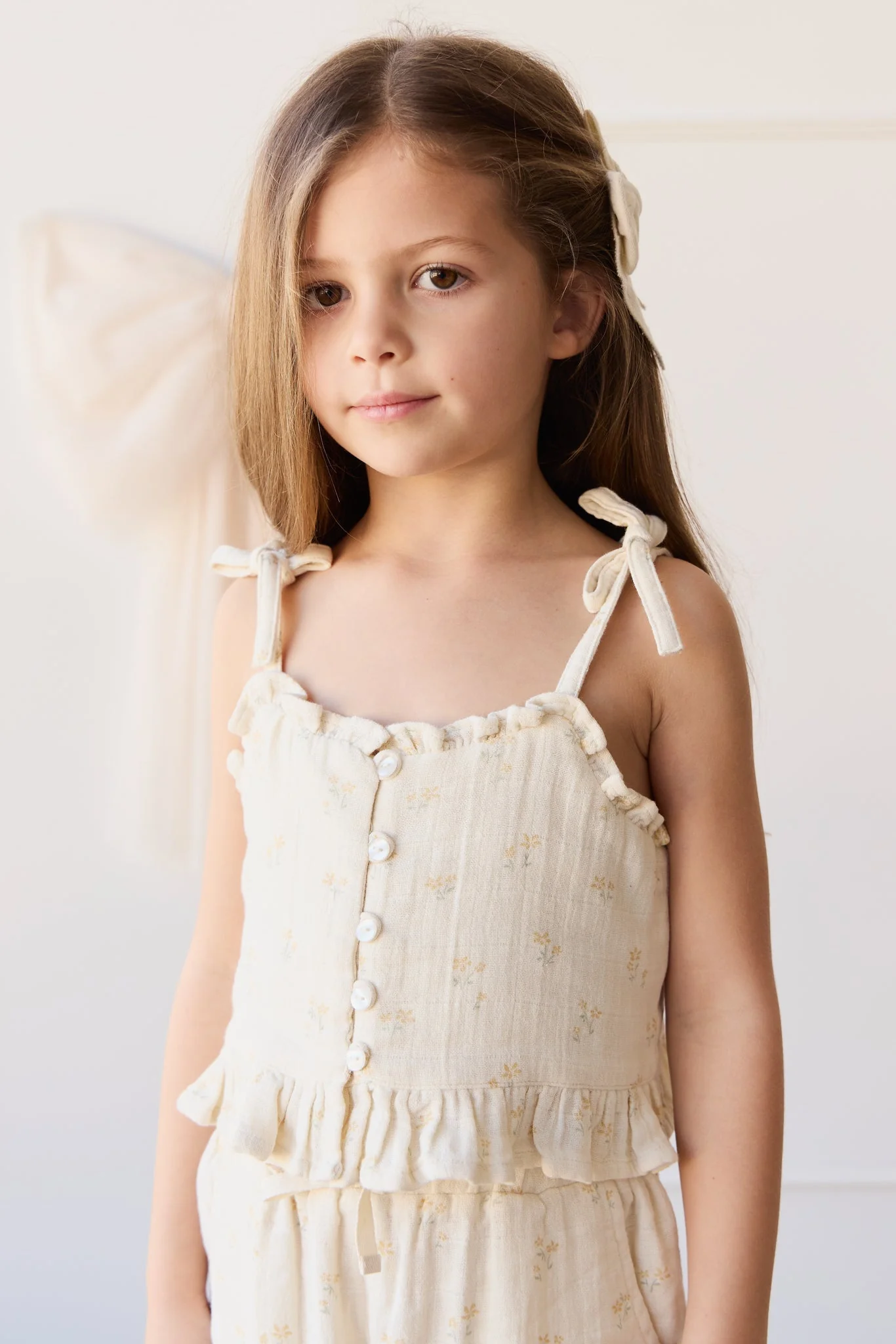 Organic Cotton Muslin Mirabel Top - Pauline Chamomile - Image 5