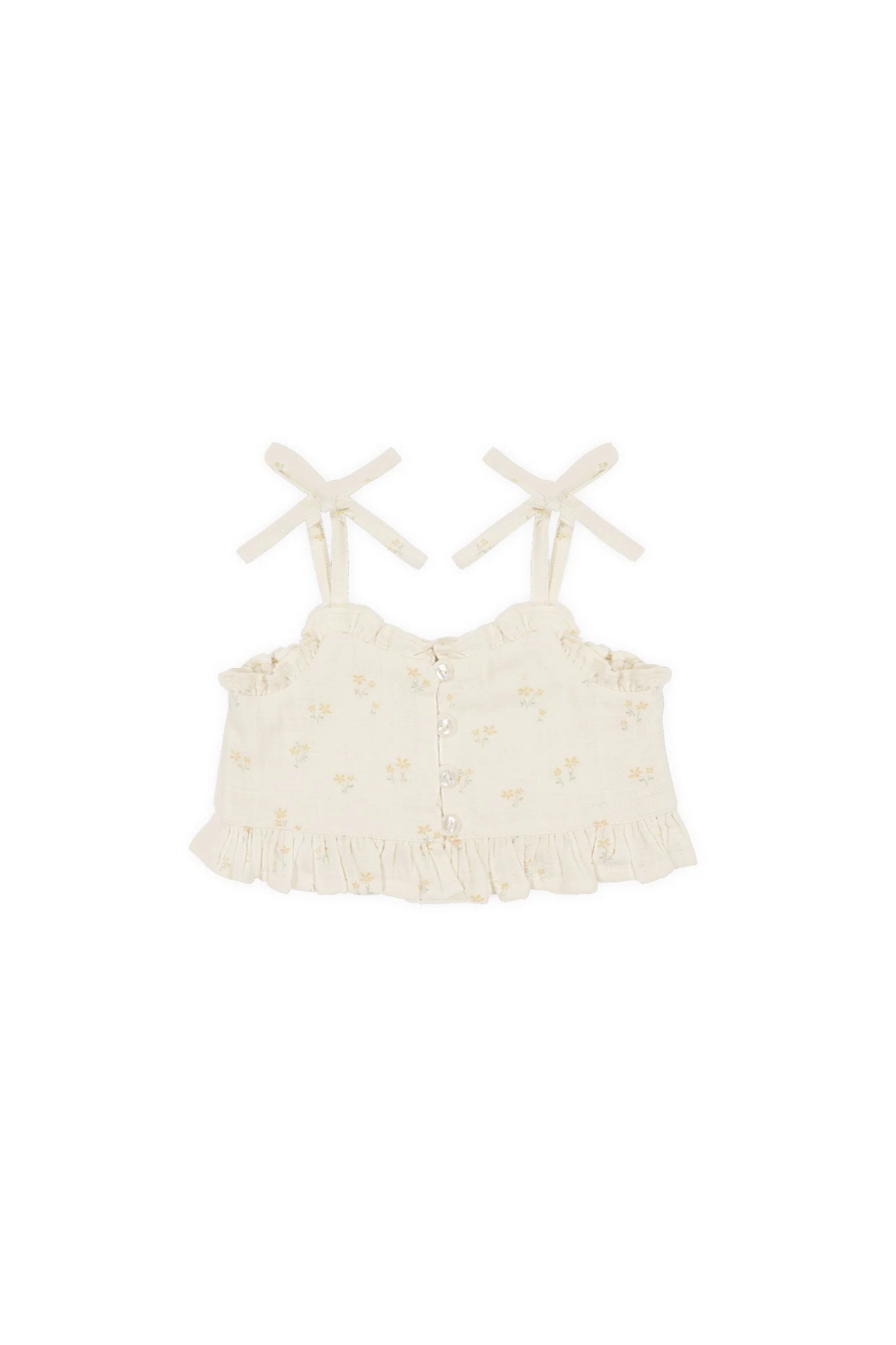 Organic Cotton Muslin Mirabel Top - Pauline Chamomile - Image 7
