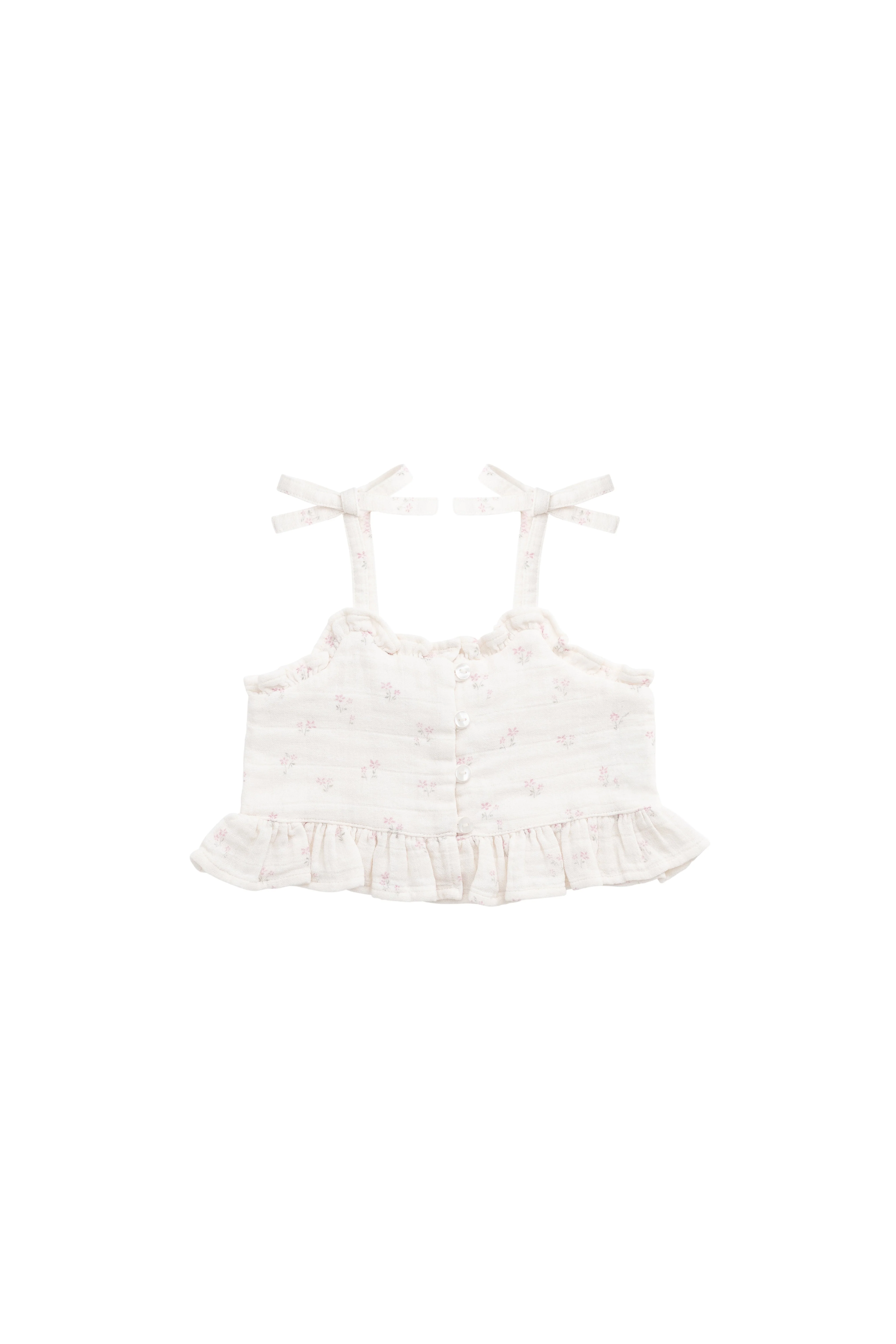 Organic Cotton Muslin Mirabel Top - Pauline Pink - Image 2