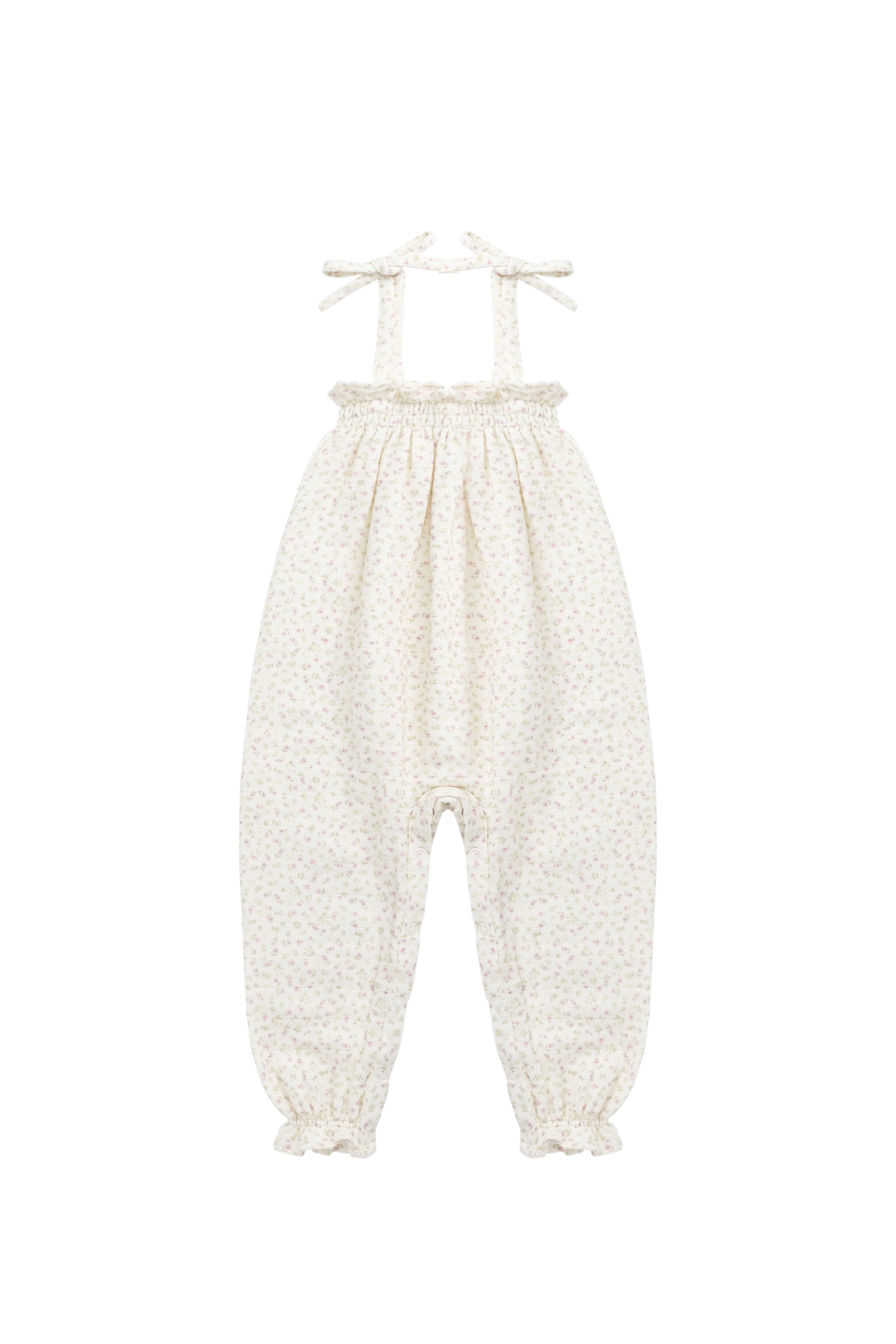 Organic Cotton Muslin Myla Jumpsuit - Pippa Pink - Image 2