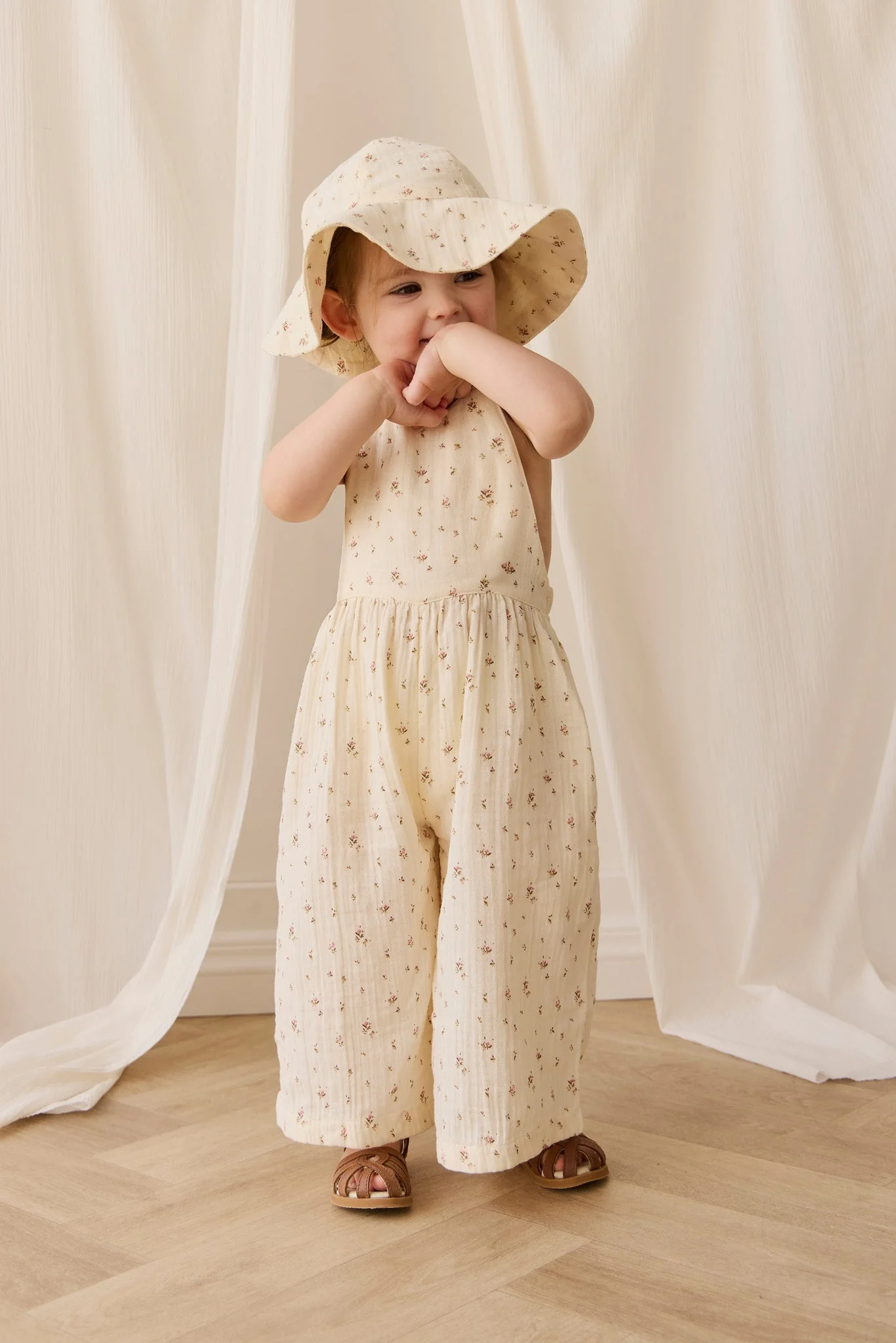 Organic Cotton Muslin Noelle Hat - Dina Antique - Image 4